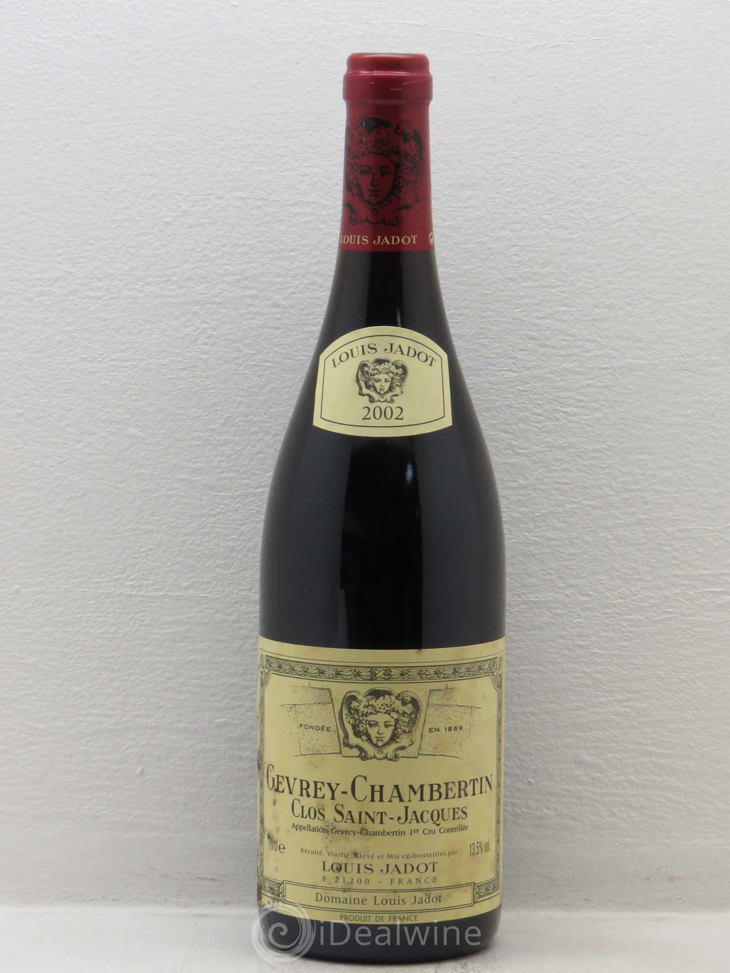 Gevrey-Chambertin 1er Cru Clos Saint Jacques Domaine Louis Jadot 2002 - Lot de 1 bouteille - 0