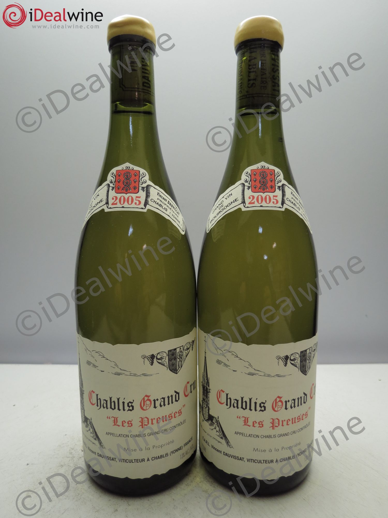 Chablis Grand Cru Les Preuses Vincent Dauvissat (Domaine) 2005 - Lot de 2 bouteilles - 0