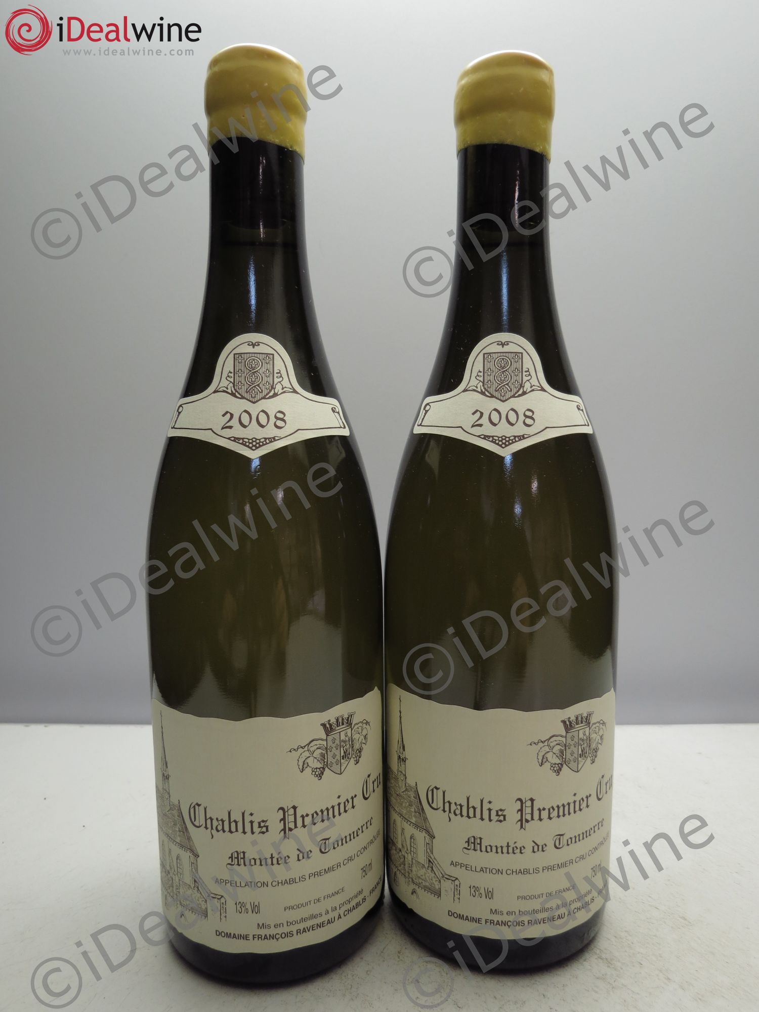 Chablis 1er Cru Montée de Tonnerre Raveneau (Domaine) 2008 - Lot de 2 bouteilles - 0