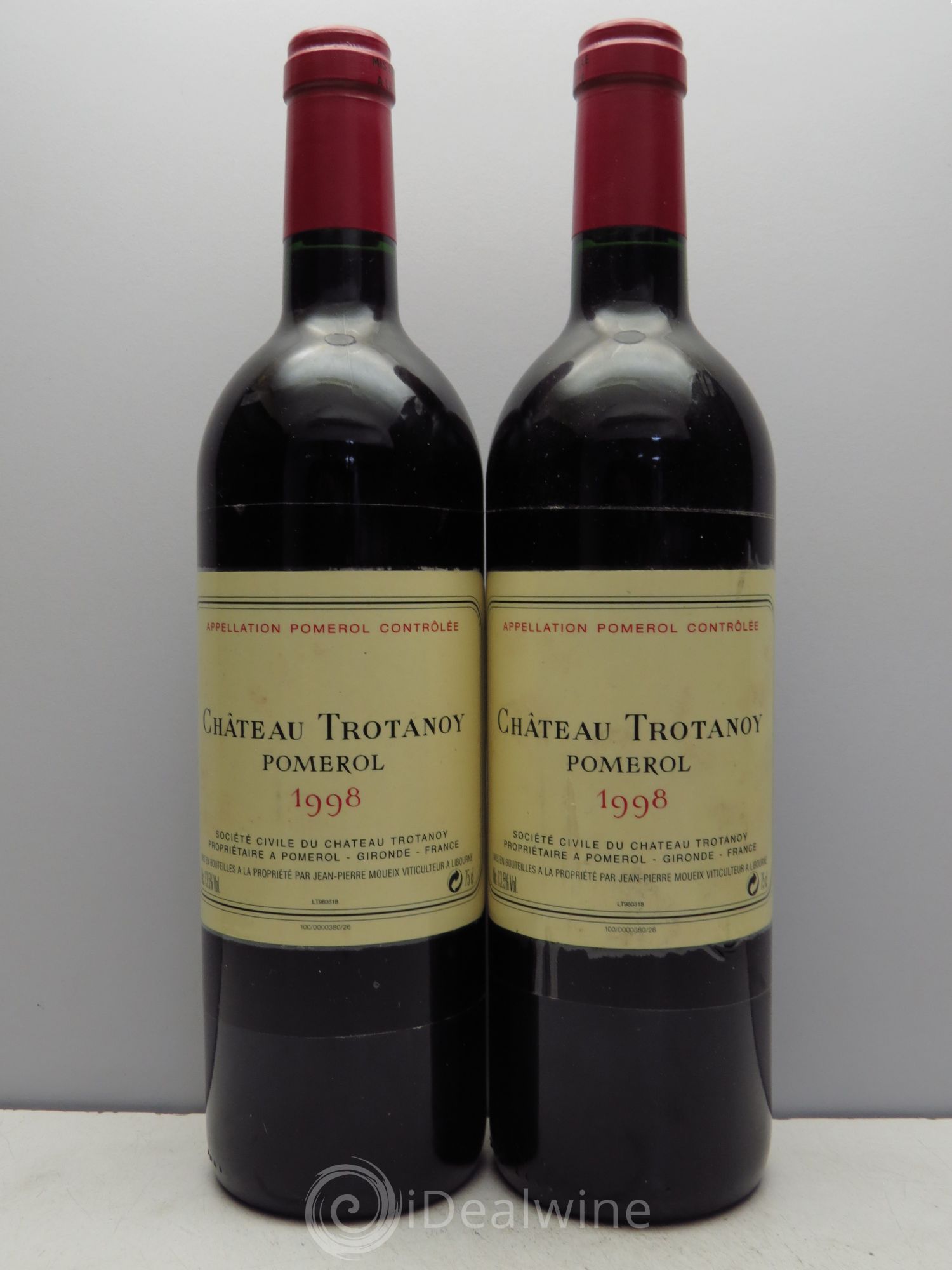 Château Trotanoy (Etiquettes Scotchées) 1998 - Posten von 2 Flaschen - 0