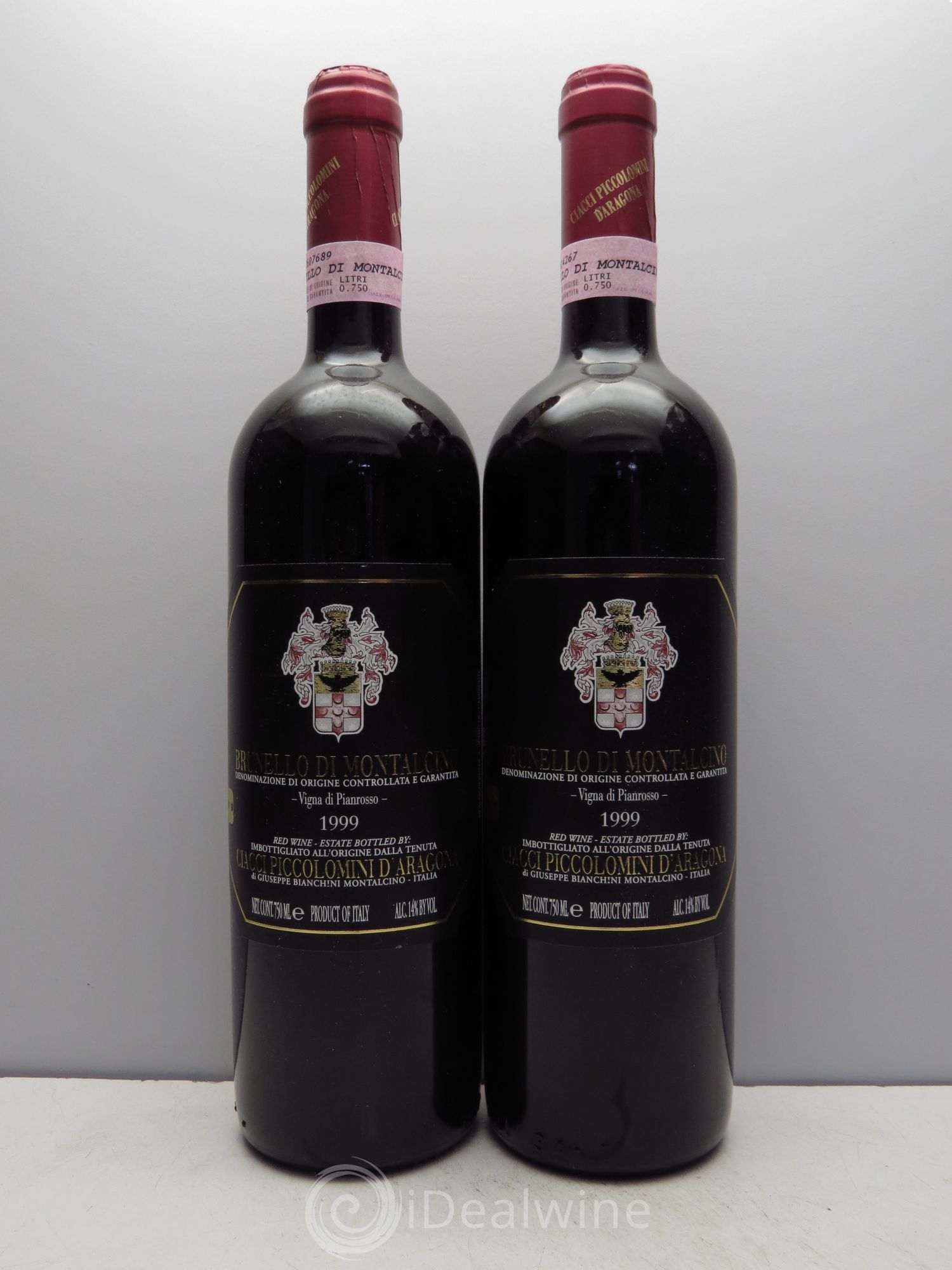 Brunello di Montalcino 1999 - Lot de 2 bouteilles - 0