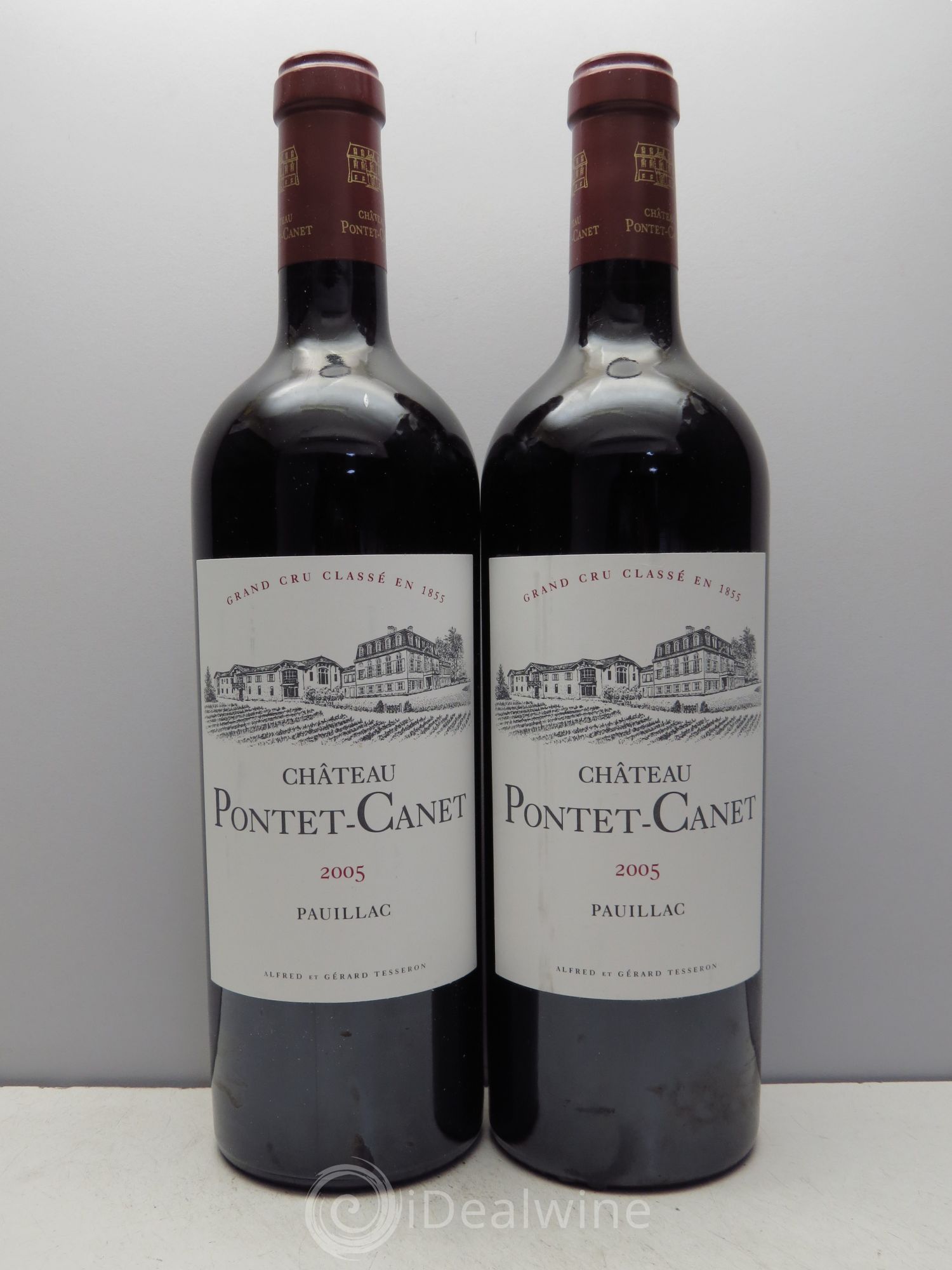 Château Pontet Canet 5ème Grand Cru Classé 2005 - Lot de 2 bouteilles - 0