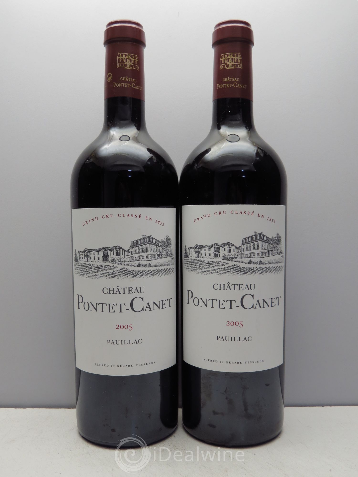 Château Pontet Canet 5ème Grand Cru Classé 2005 - Lot de 2 bouteilles - 0