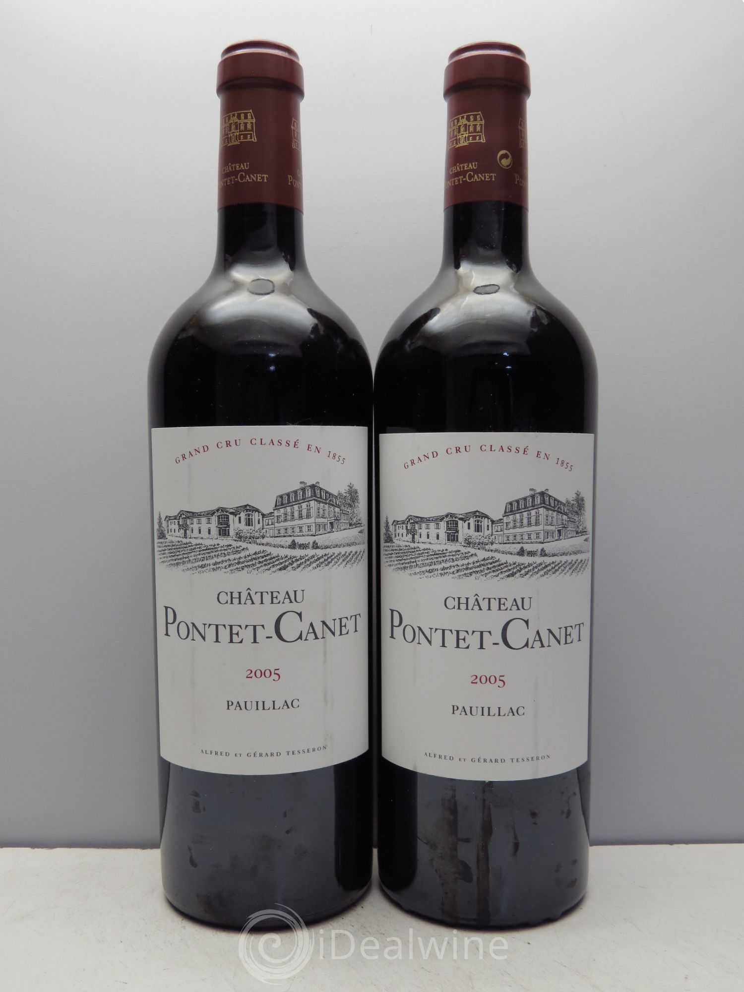 Château Pontet Canet 5ème Grand Cru Classé 2005 - Lot de 2 bouteilles - 0