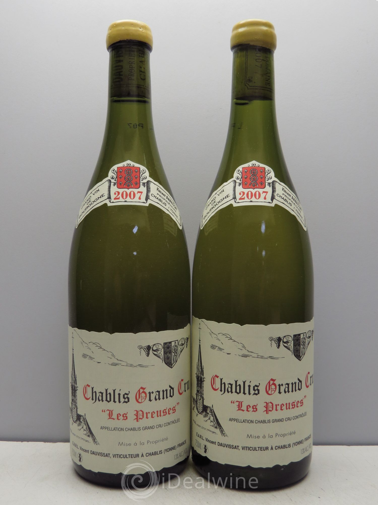 Chablis Grand Cru Les Preuses Vincent Dauvissat (Domaine) 2007 - Lot de 2 bouteilles - 0