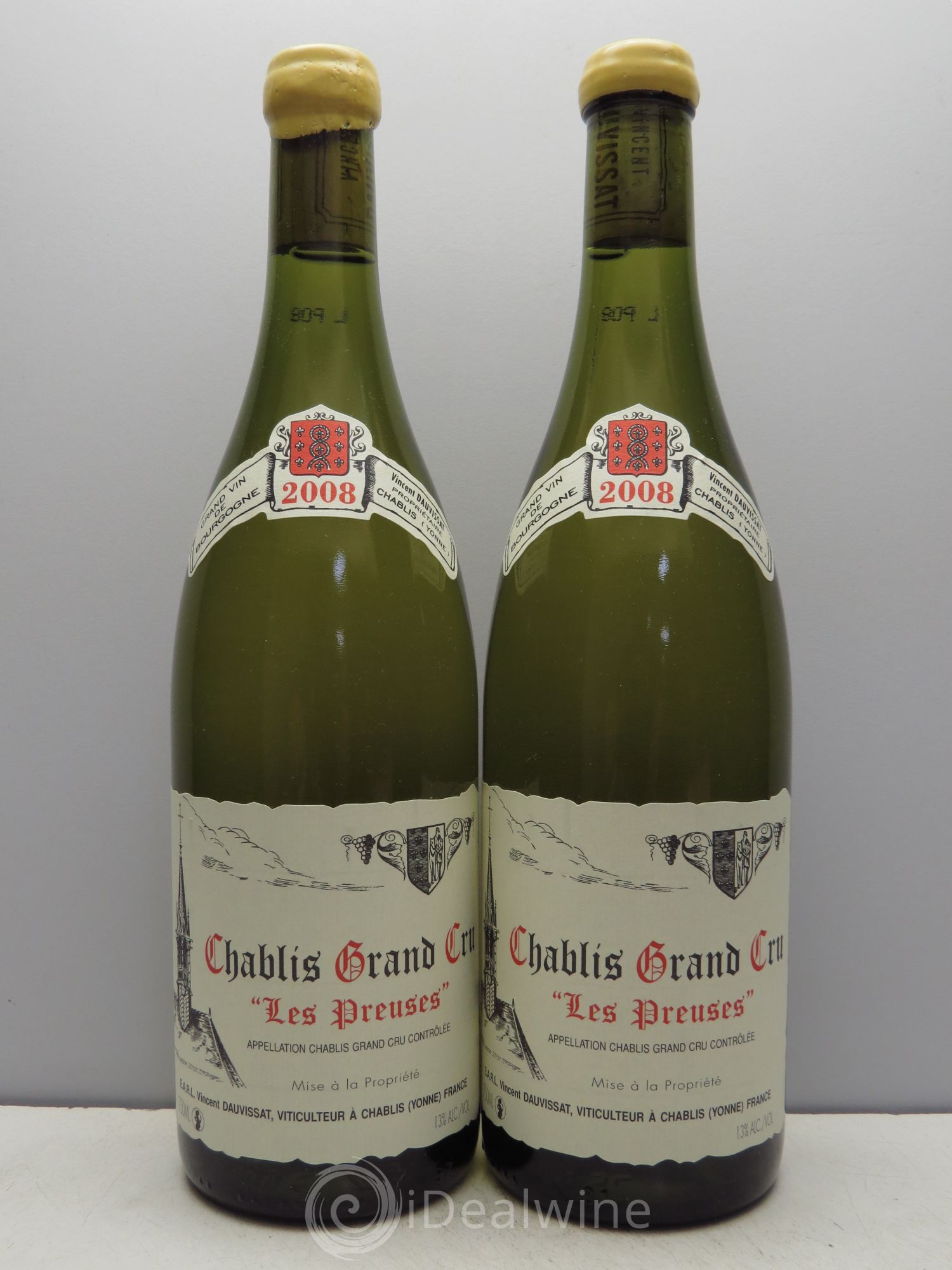 Chablis Grand Cru Les Preuses Vincent Dauvissat (Domaine) 2008 - Lot de 2 bouteilles - 0