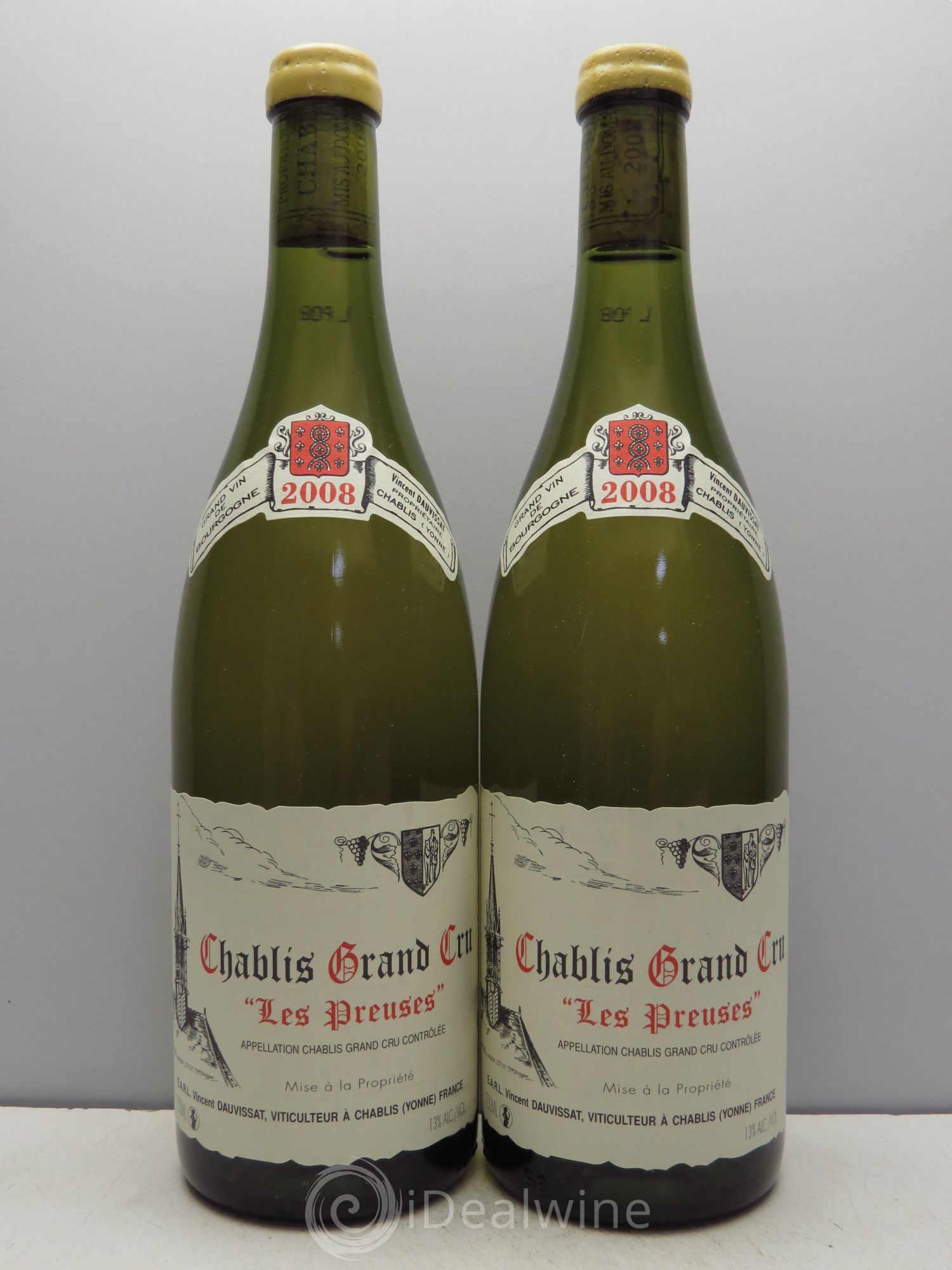 Chablis Grand Cru Les Preuses Vincent Dauvissat (Domaine) 2008 - Lot de 2 bouteilles - 0