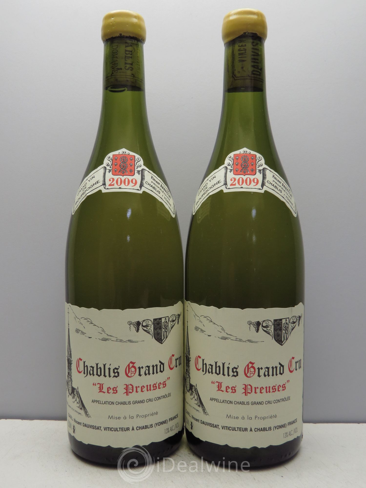 Chablis Grand Cru Les Preuses Vincent Dauvissat (Domaine) 2009 - Lot de 2 bouteilles - 0