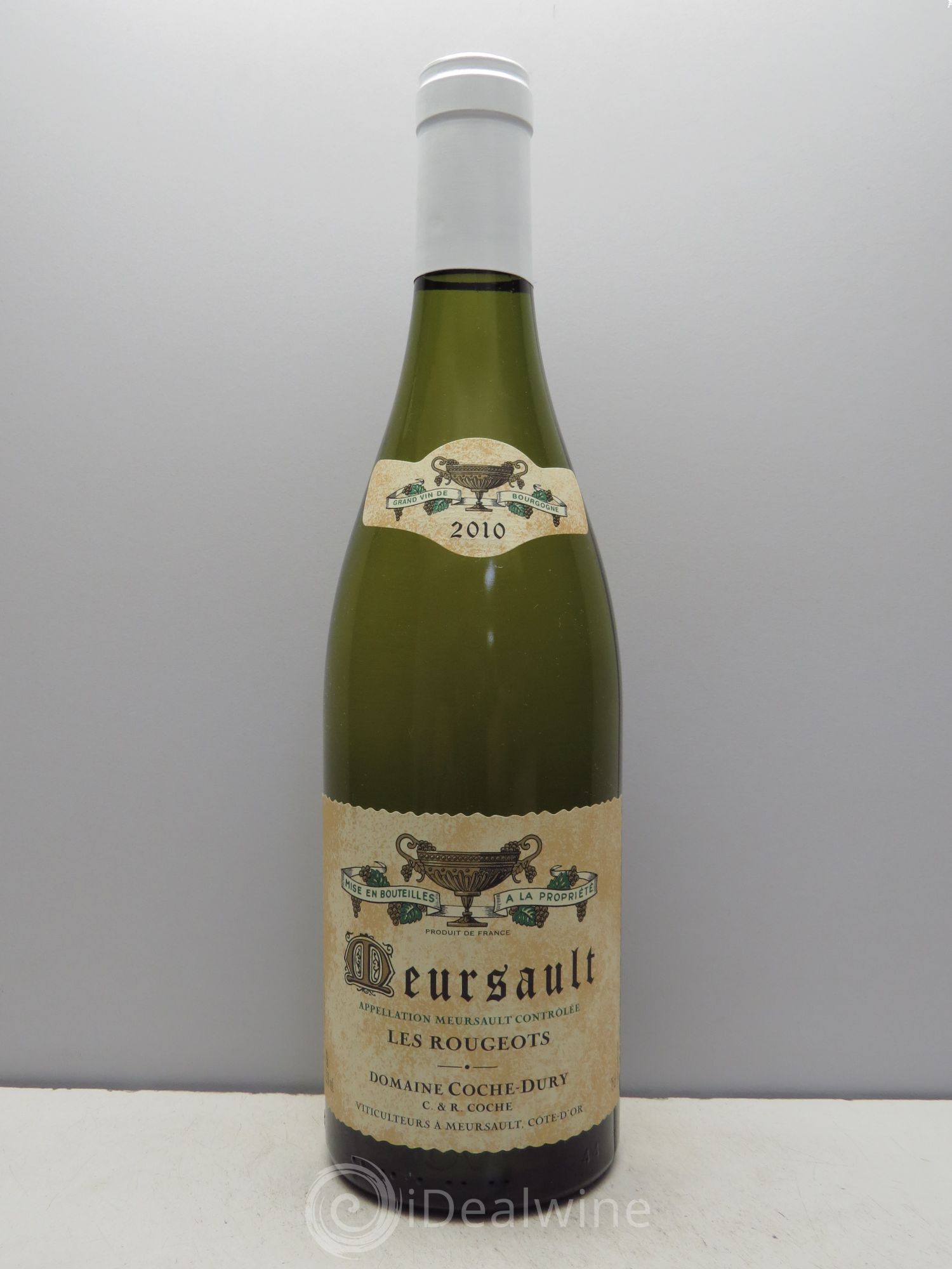 Meursault Les Rougeots Coche Dury (Domaine) 2010 - Lot de 1 bouteille - 0