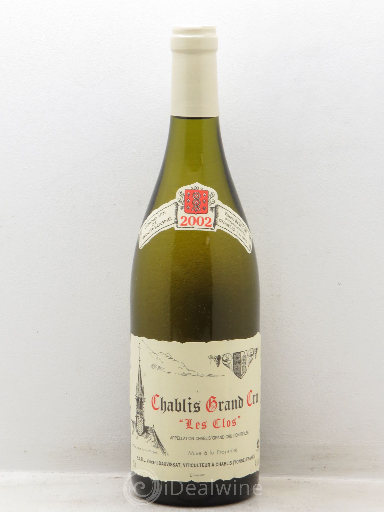 Chablis Grand Cru Les Clos Vincent Dauvissat (Domaine) 2002 - Lot de 1 bouteille - 0