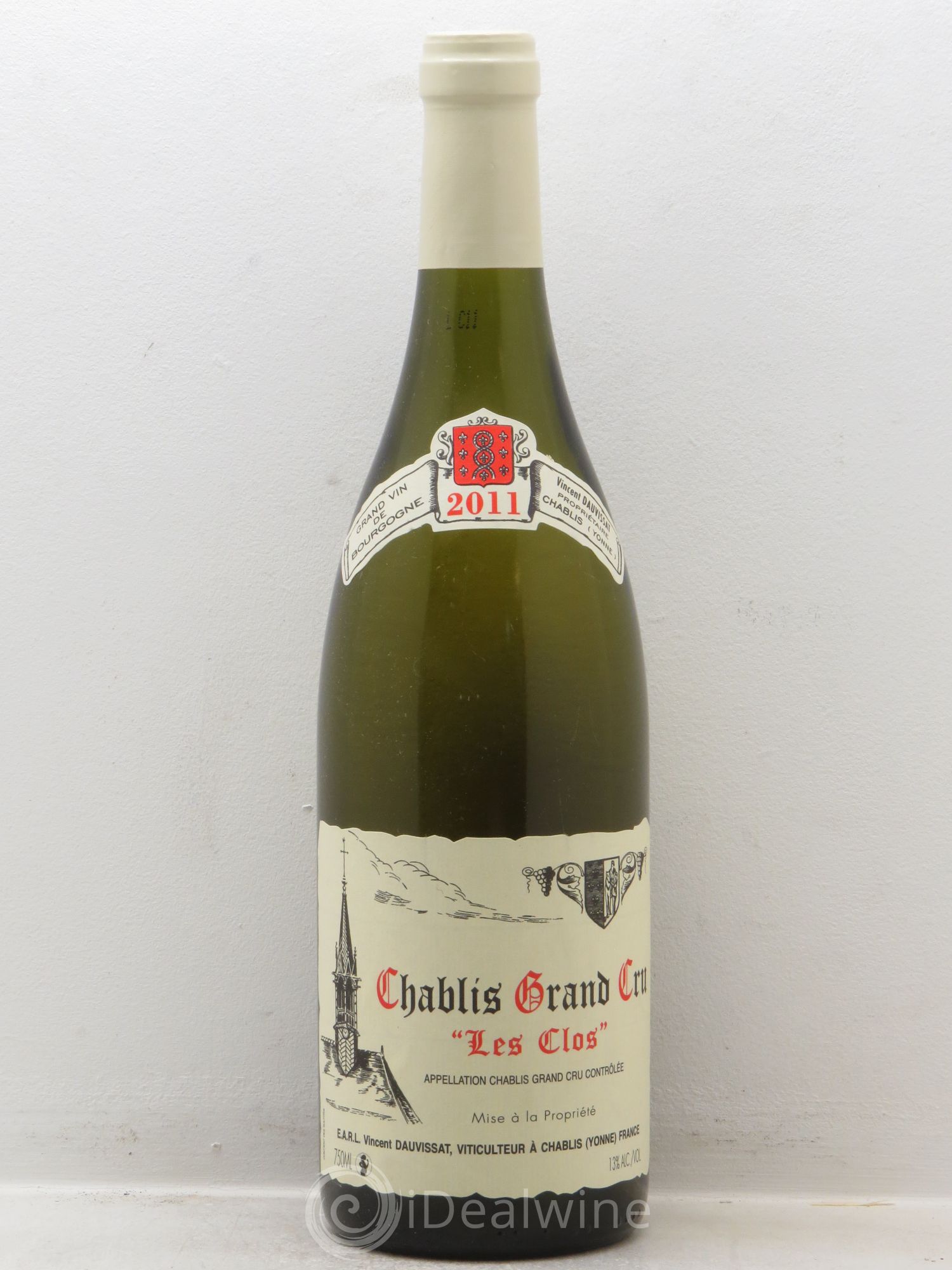 Chablis Grand Cru Les Clos Vincent Dauvissat (Domaine) 2011 - Lot de 1 bouteille - 0