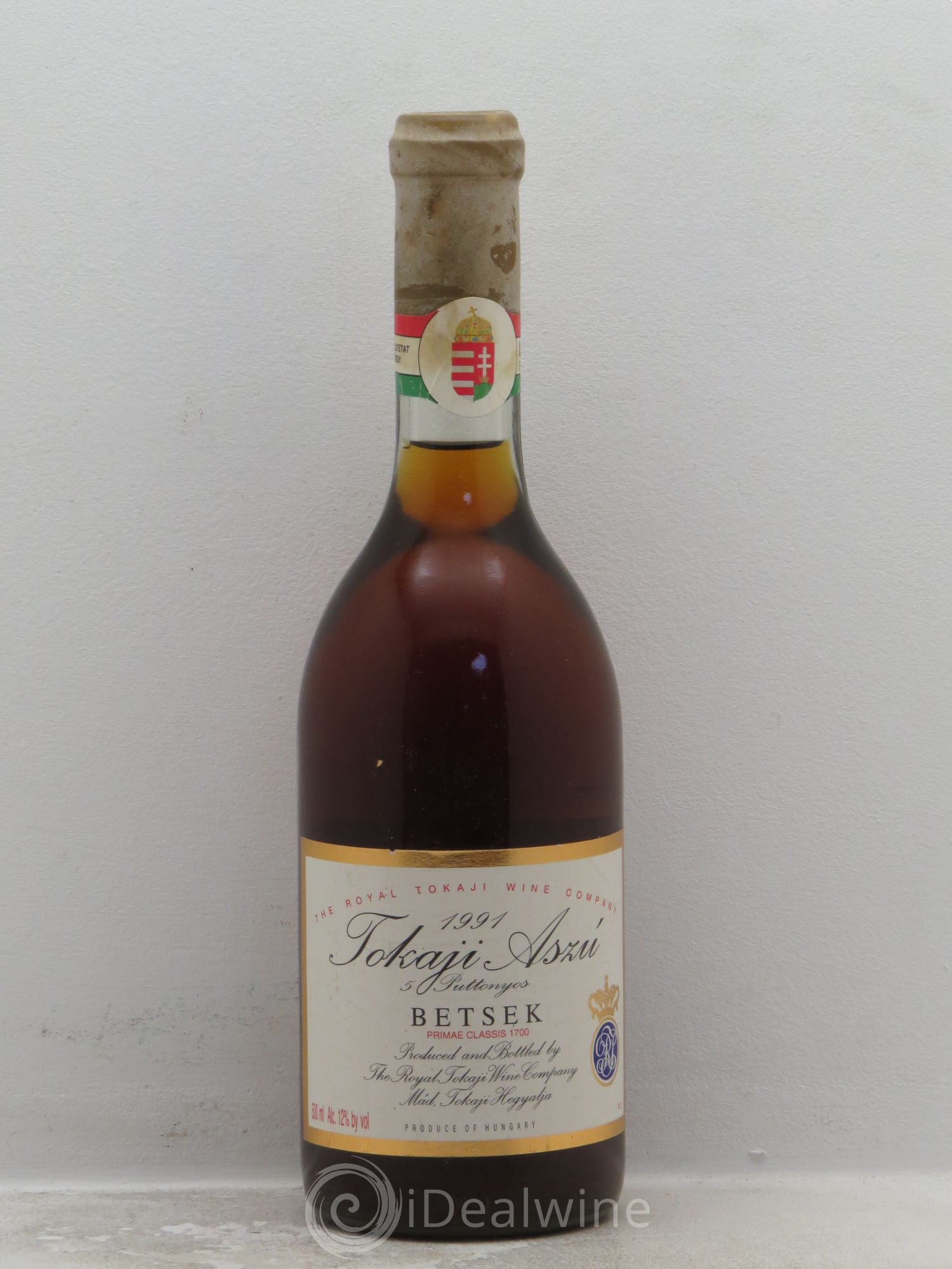 Tokaji Betsek 5 Puttonyos (50cl) 1991 - Lotto di 1 bottiglia - 0