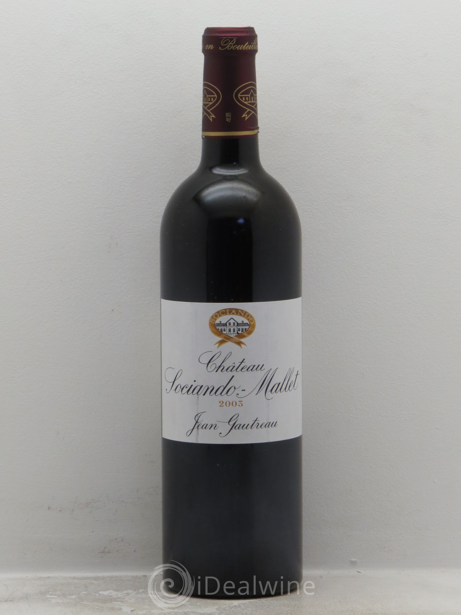 Château Sociando Mallet 2003 - Lot de 6 bouteilles - 0