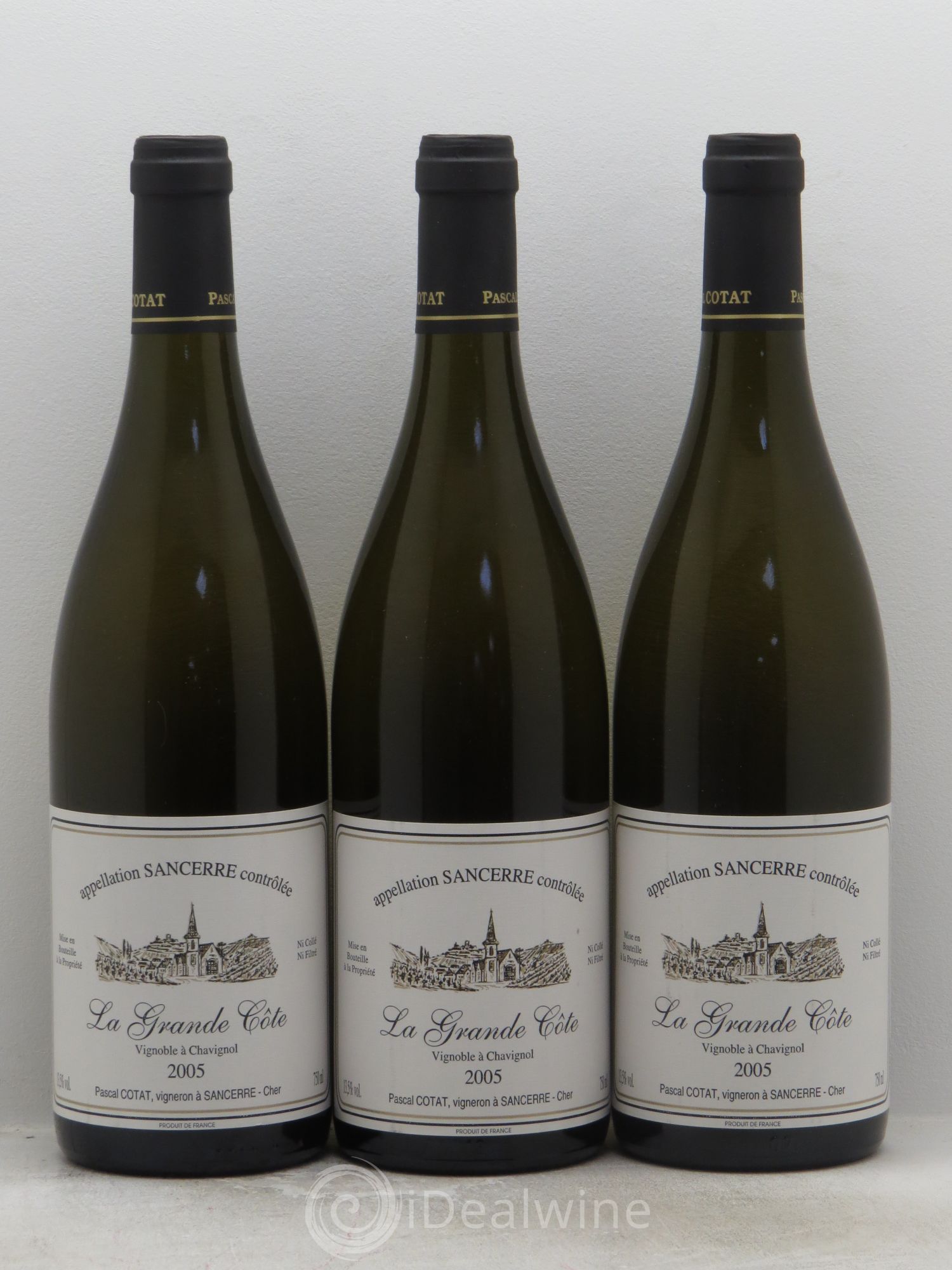 Sancerre la Grande Côte Pascal Cotat 2005 - Posten von 3 Flaschen - 0