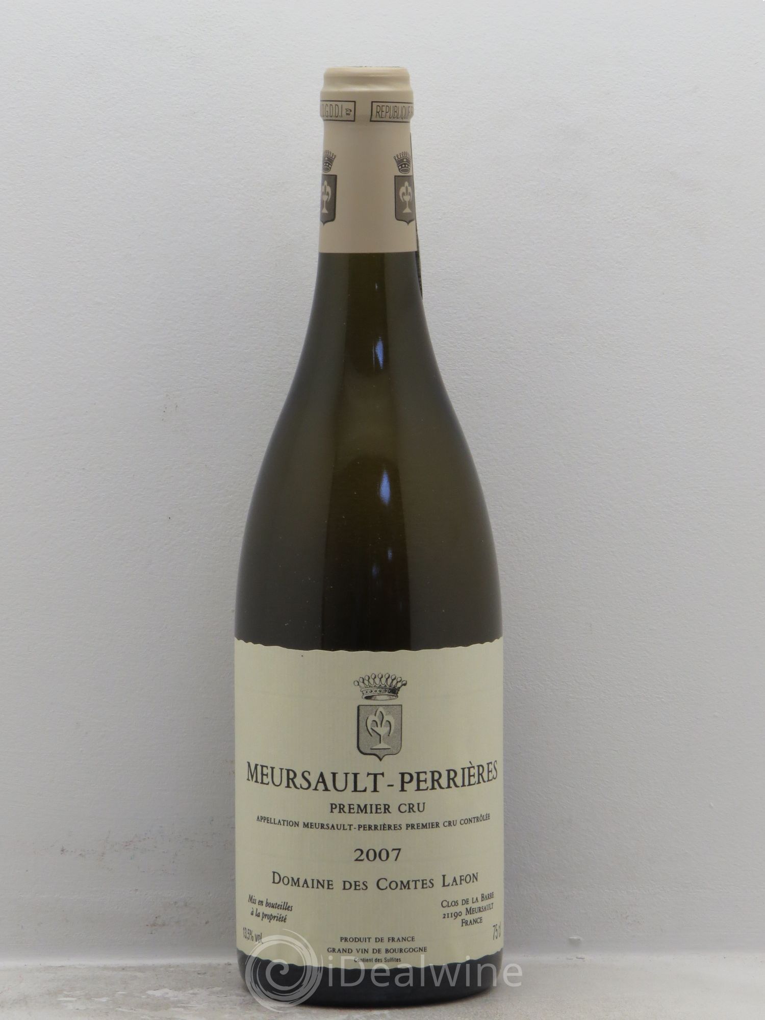 Meursault 1er Cru Perrières Comtes Lafon (Domaine des) 2007 - Lot de 1 bouteille - 0