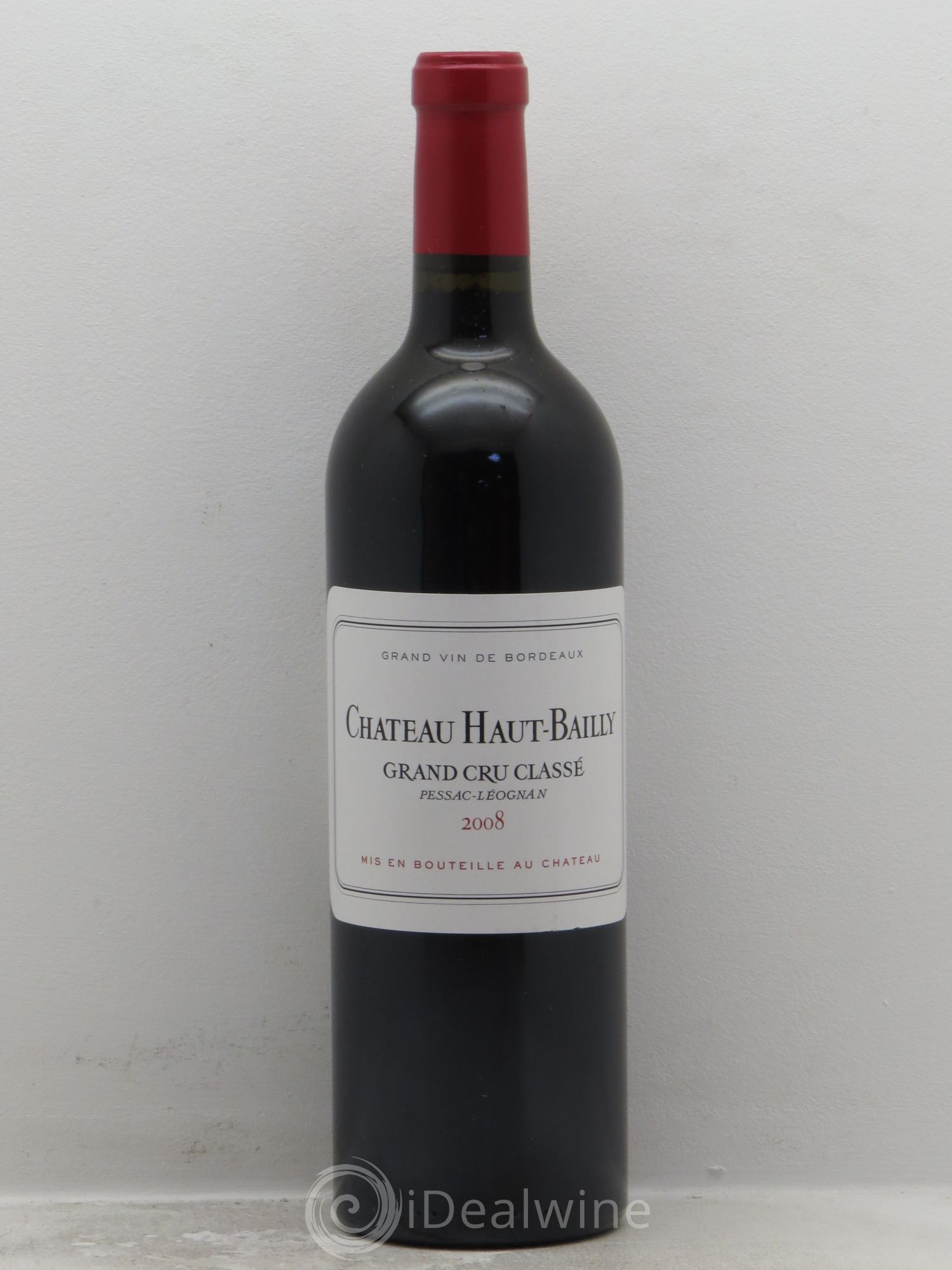 Château Haut-Bailly Cru Classé de Graves 2008 - Lot de 1 bouteille - 0