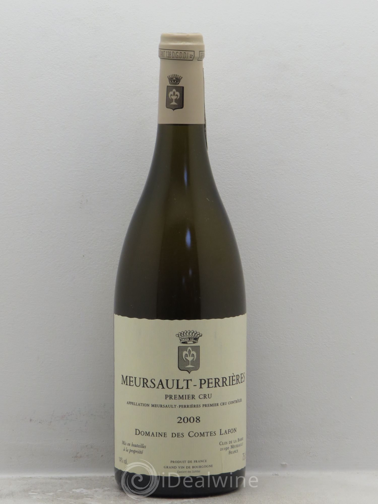 Meursault 1er Cru Perrières Comtes Lafon (Domaine des) 2008 - Lot de 1 bouteille - 0