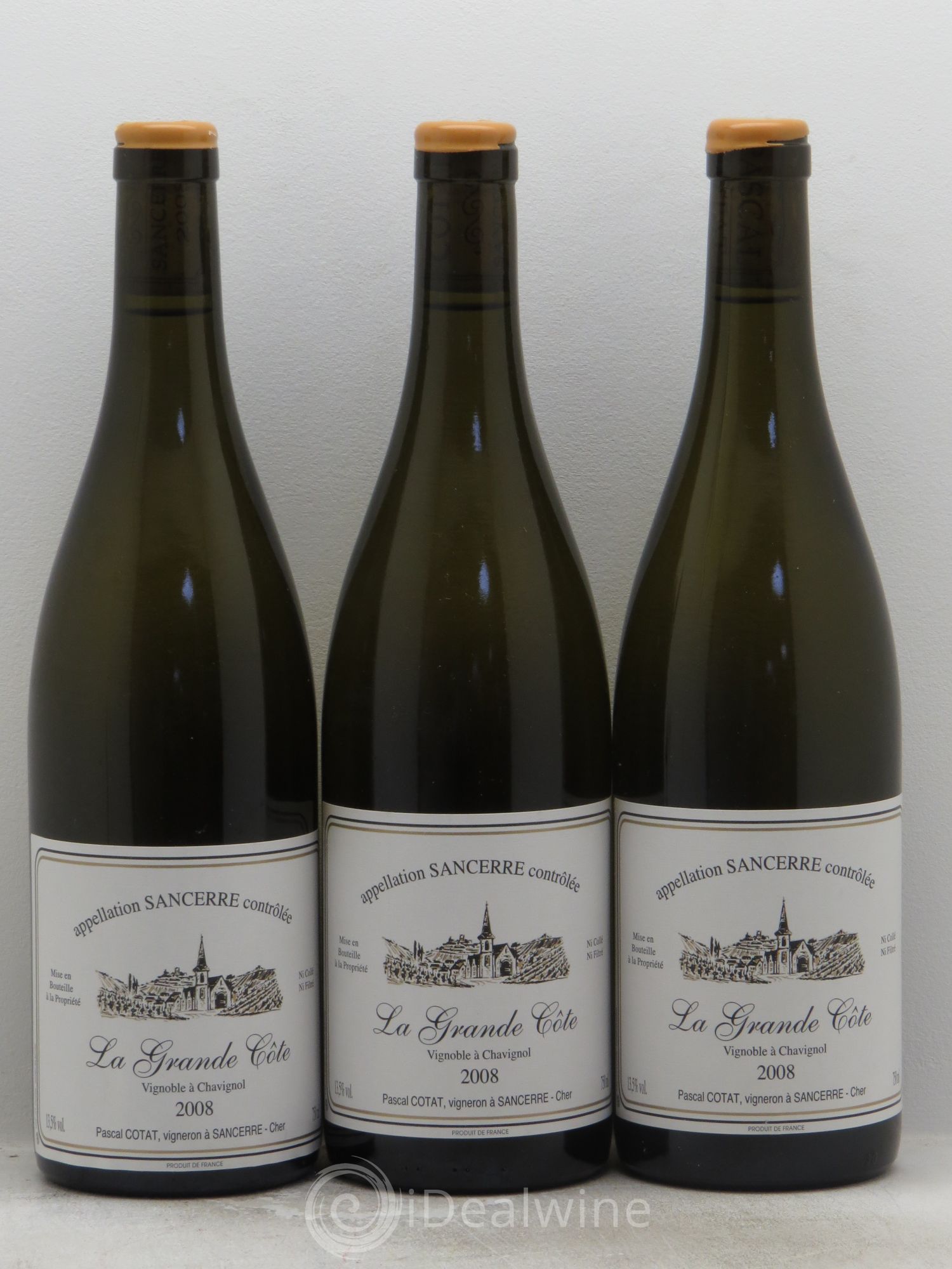 Sancerre la Grande Côte Pascal Cotat 2008 - Posten von 3 Flaschen - 0
