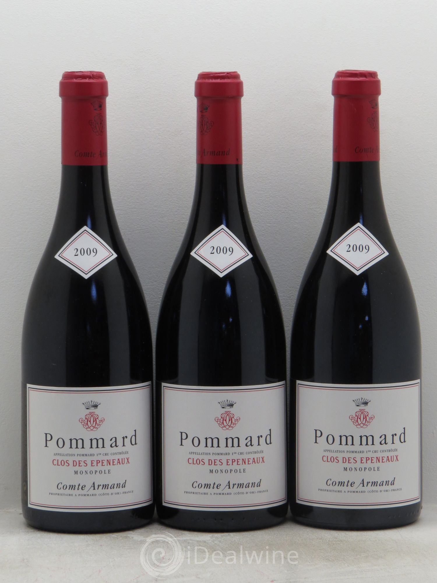 Pommard 1er Cru Clos des Epeneaux Comte Armand 2009 - Lot de 3 bouteilles - 0