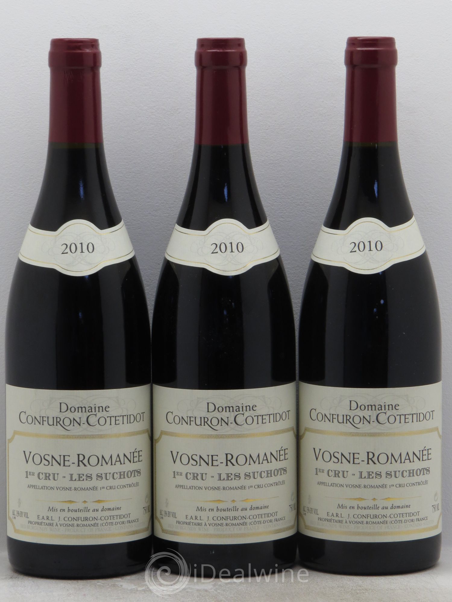 Vosne-Romanée 1er Cru Les Suchots Confuron-Cotetidot 2010 - Lot de 3 bouteilles - 0
