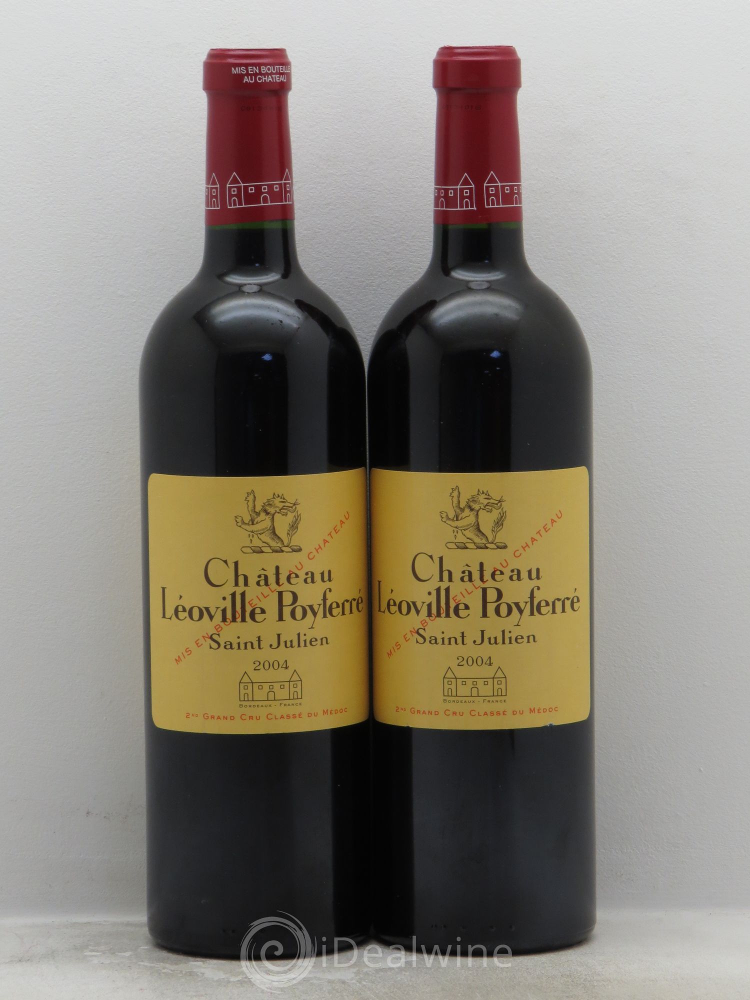 Château Léoville Poyferré 2ème Grand Cru Classé 2004 - Lot de 2 bouteilles - 0