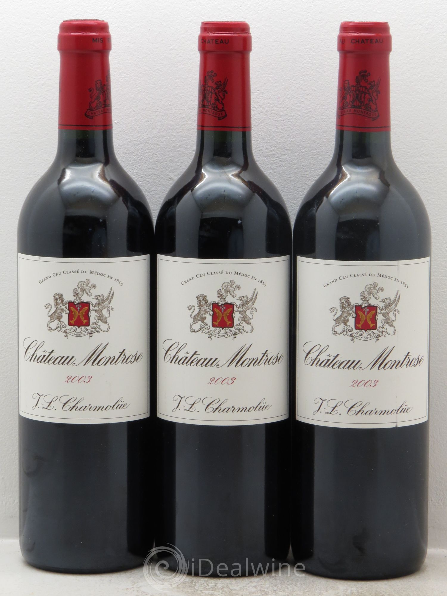 Château Montrose 2ème Grand Cru Classé 2003 - Lot de 3 bouteilles - 0