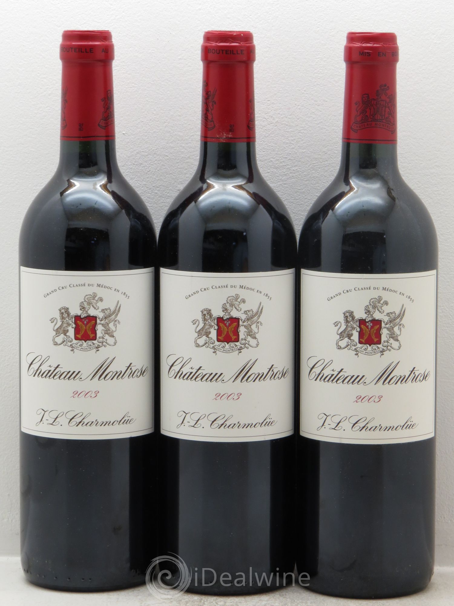 Château Montrose 2ème Grand Cru Classé 2003 - Lot de 3 bouteilles - 0