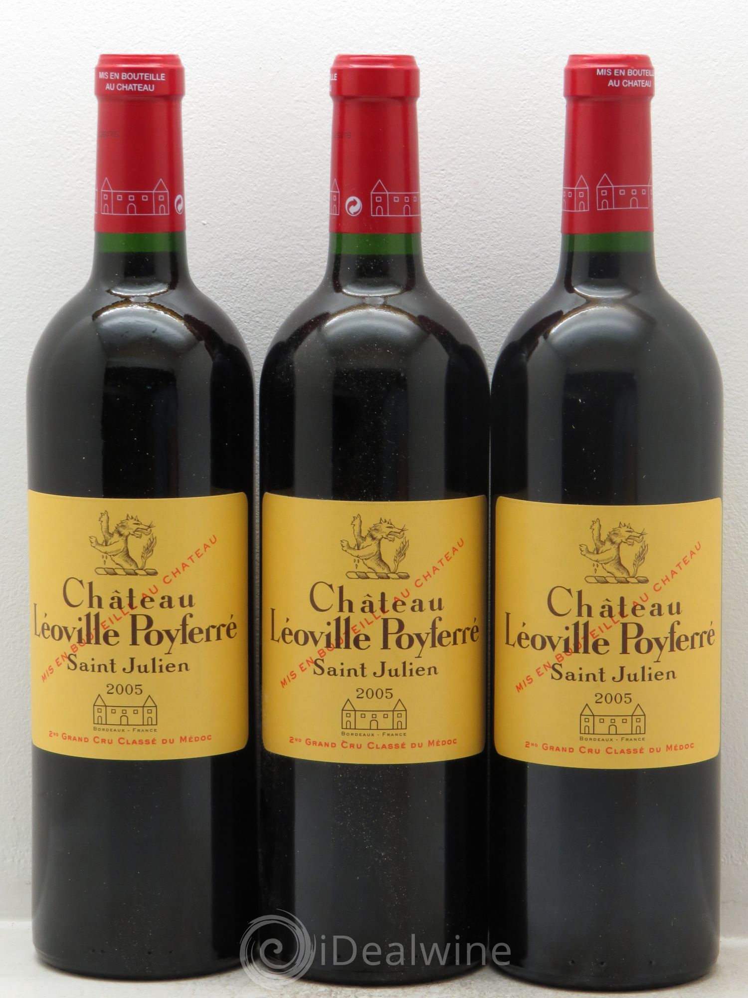 Château Léoville Poyferré 2ème Grand Cru Classé 2005 - Lot de 3 bouteilles - 0