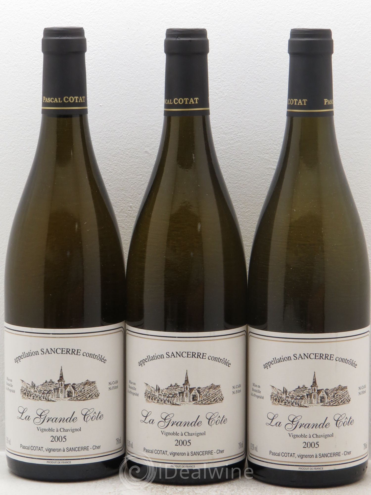 Sancerre Pascal Cotat La grande côte 2005 - Posten von 3 Flaschen - 0