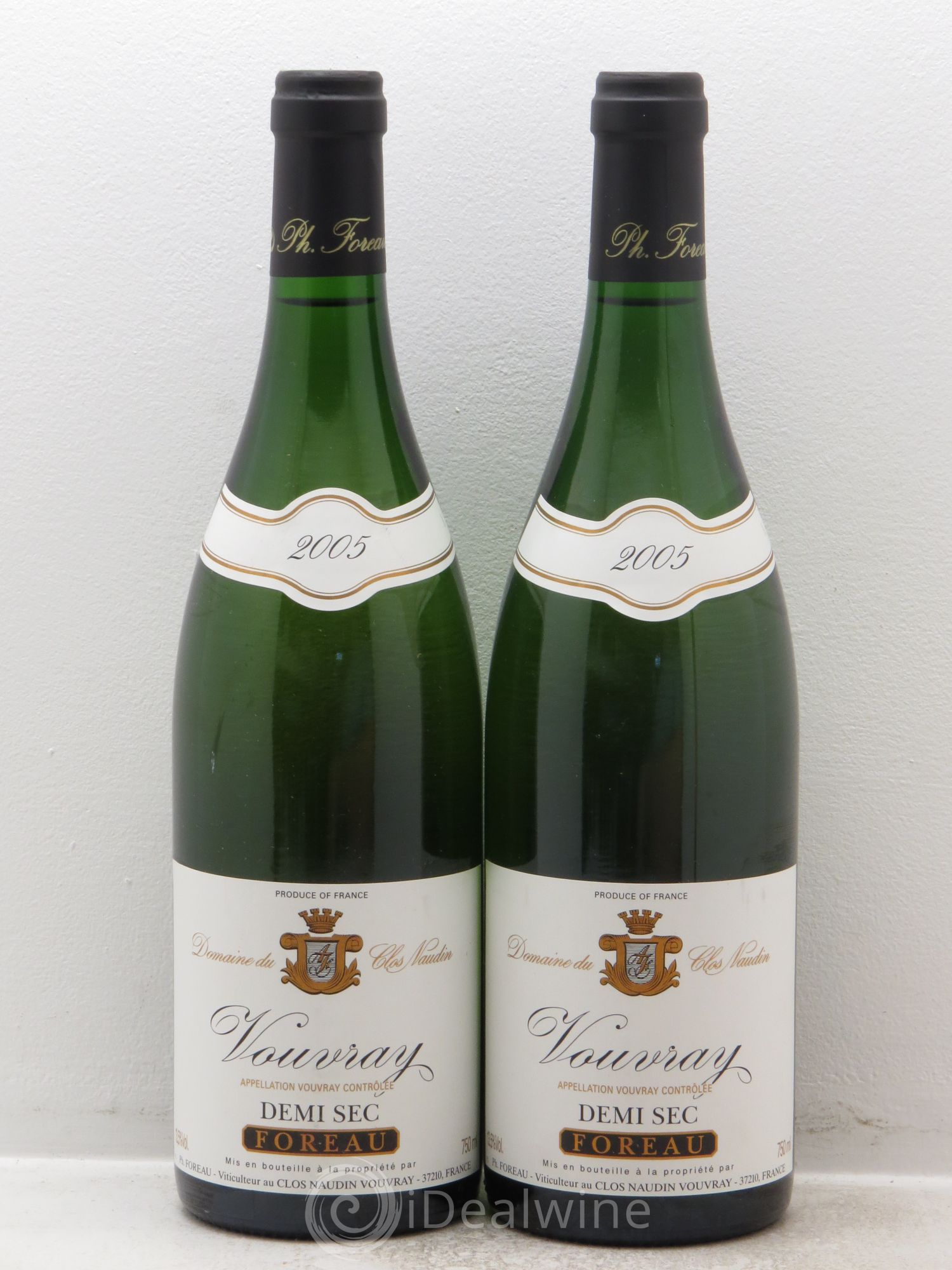 Vouvray Demi-Sec Clos Naudin - Philippe Foreau 2005 - Lot de 2 bouteilles - 0