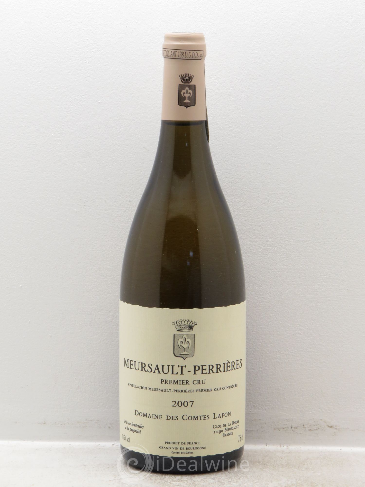 Meursault 1er Cru Perrières Comtes Lafon (Domaine des) 2007 - Lot de 1 bouteille - 0