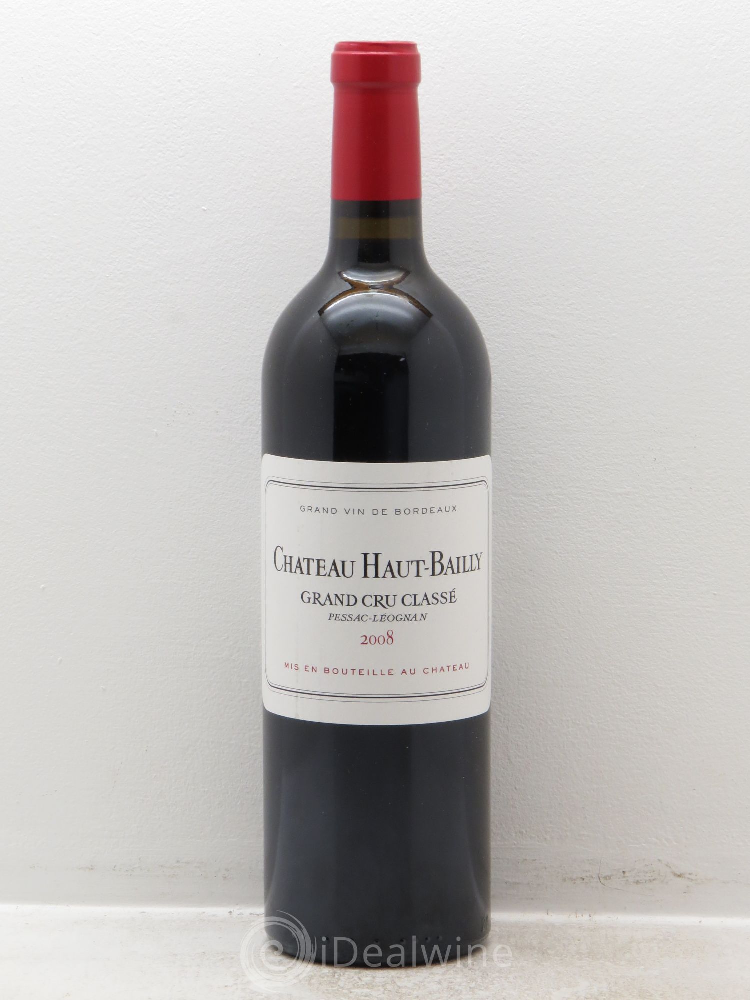 Château Haut-Bailly Cru Classé de Graves 2008 - Lot de 1 bouteille - 0