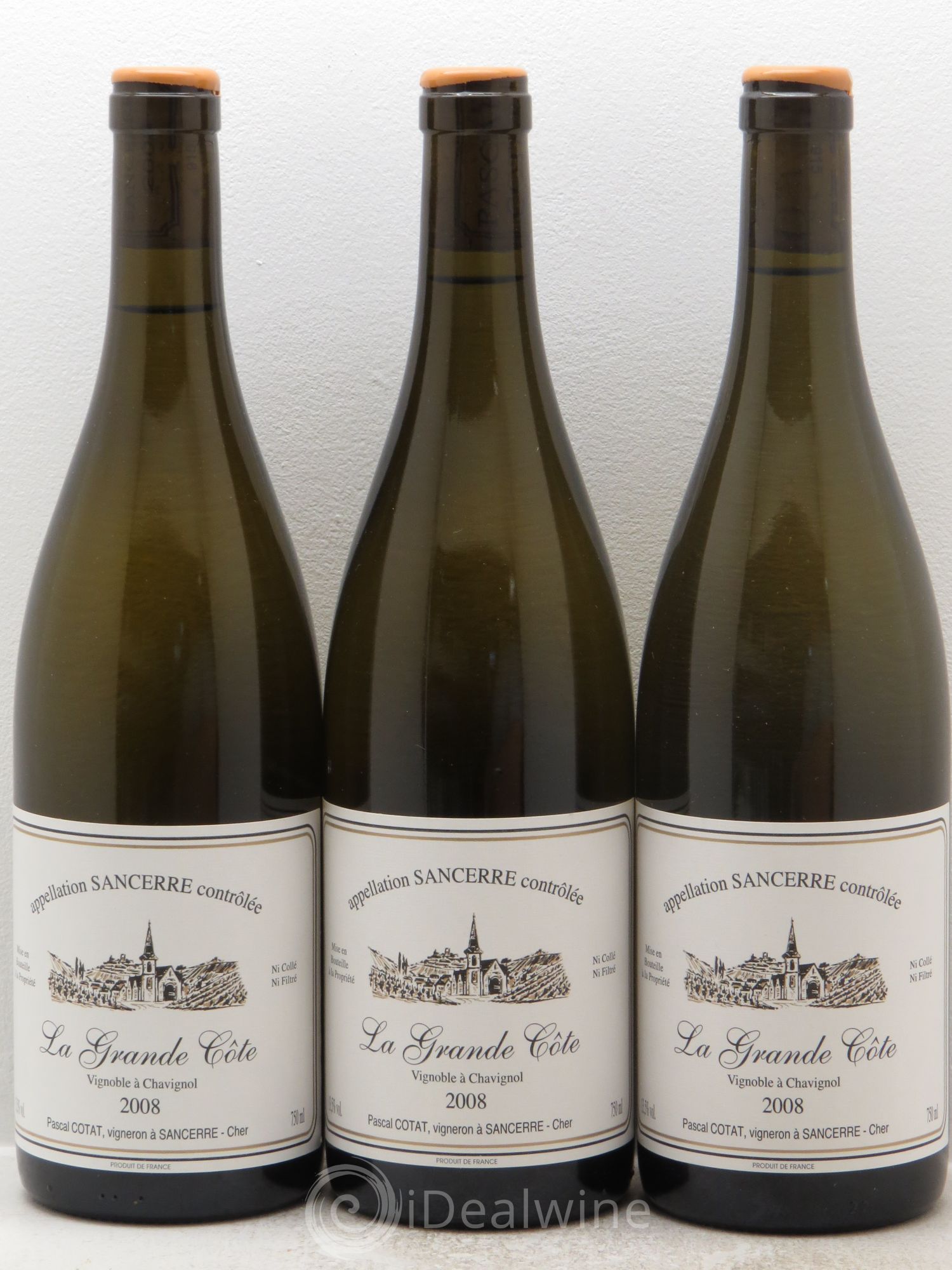 Sancerre Pascal Cotat La grande côte 2008 - Posten von 3 Flaschen - 0
