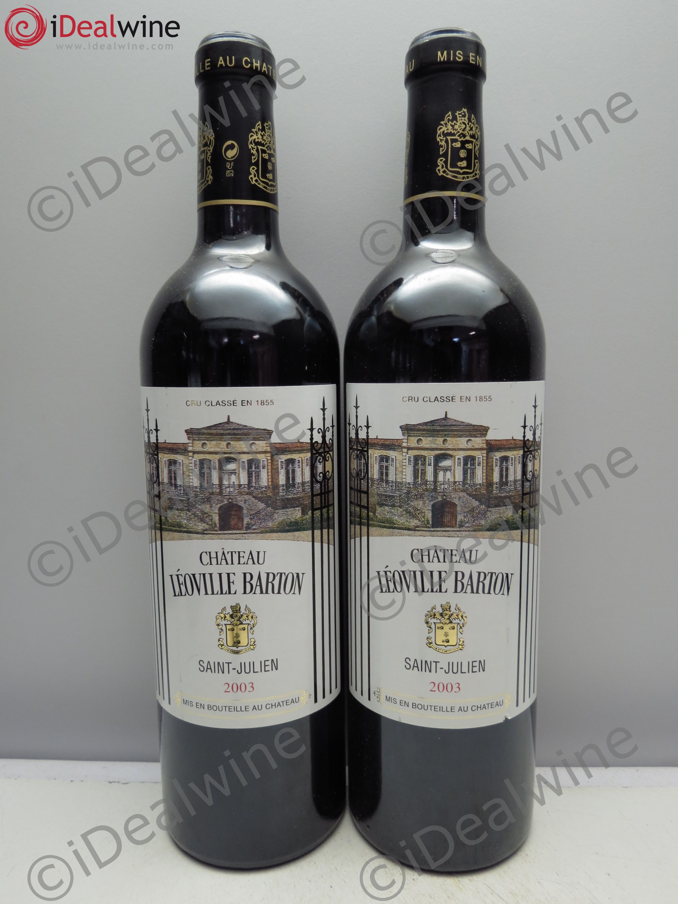 Château Léoville Barton 2ème Grand Cru Classé 2003 - Lot de 2 bouteilles - 0