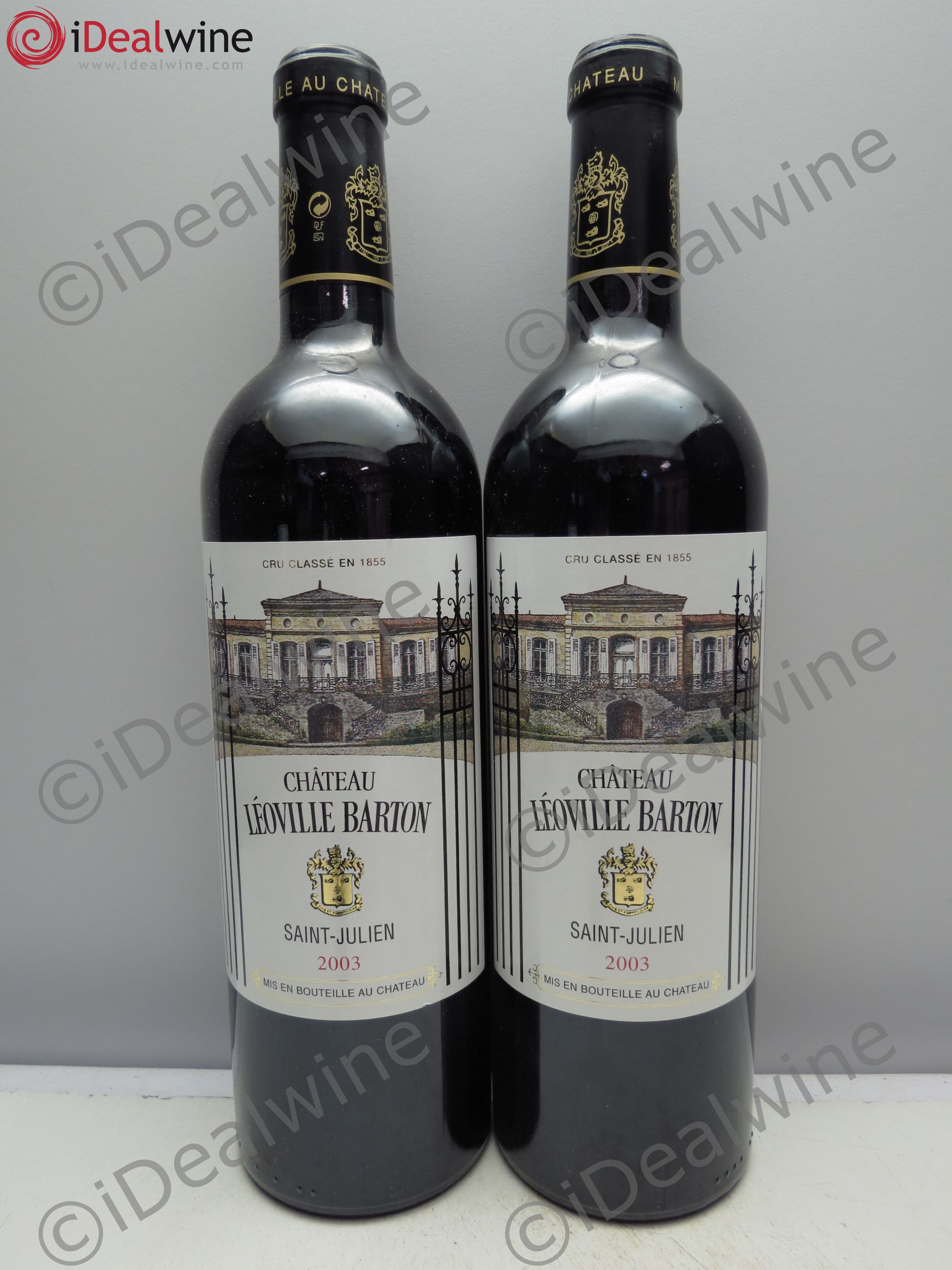 Château Léoville Barton 2ème Grand Cru Classé 2003 - Lot de 2 bouteilles - 0