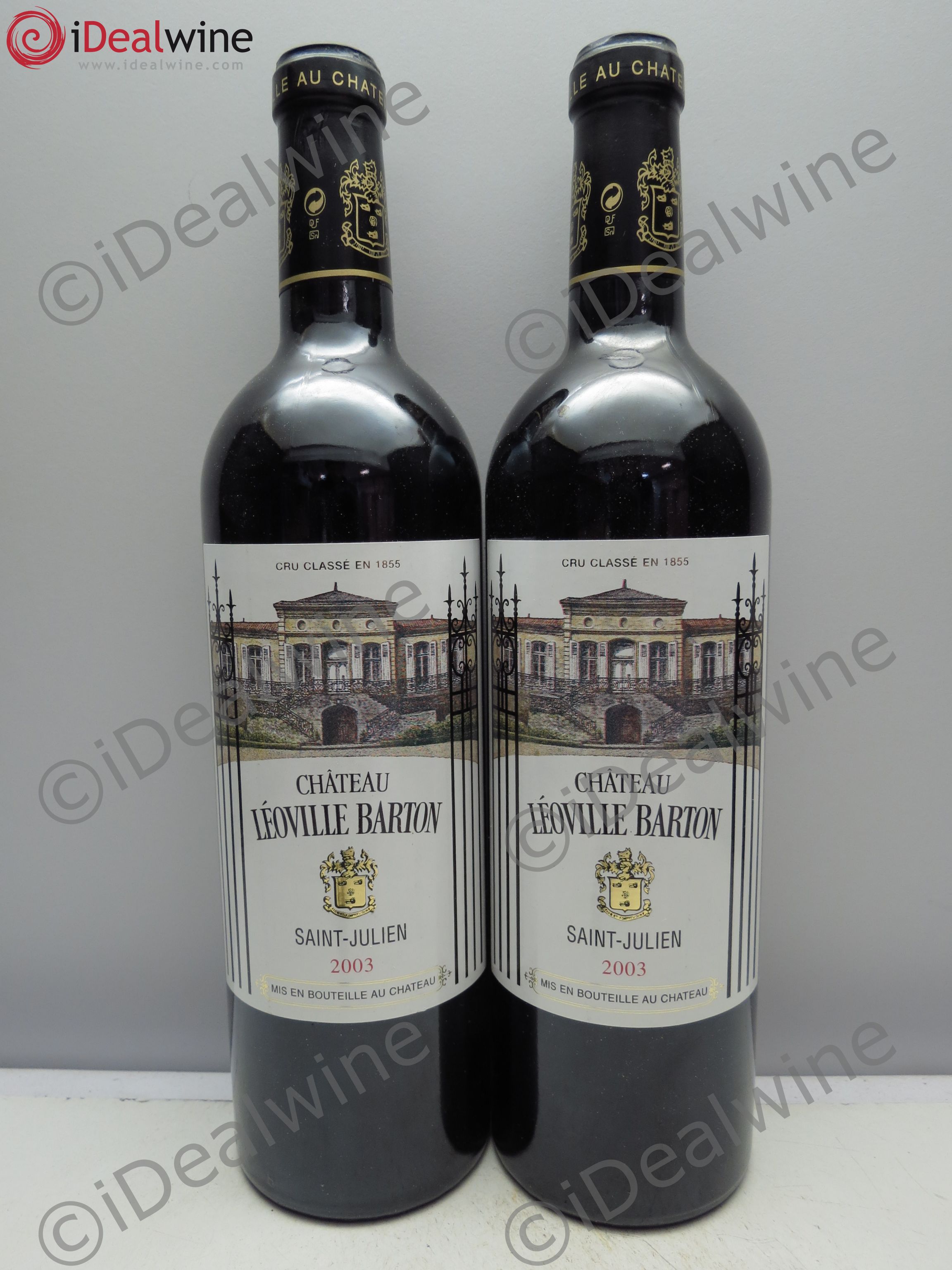 Château Léoville Barton 2ème Grand Cru Classé 2003 - Lot de 2 bouteilles - 0