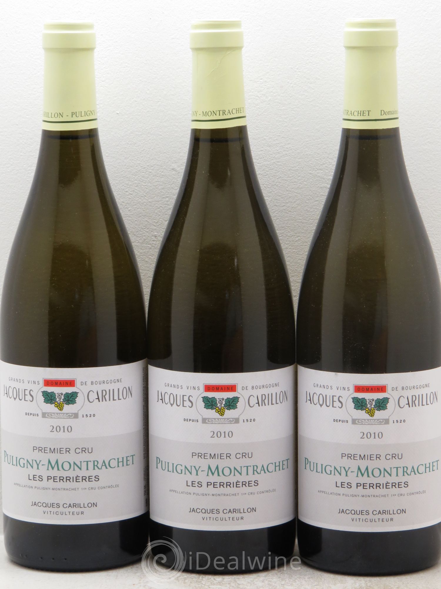 Puligny-Montrachet 1er Cru Jacques Carillon 2010 - Lot de 3 bouteilles - 0