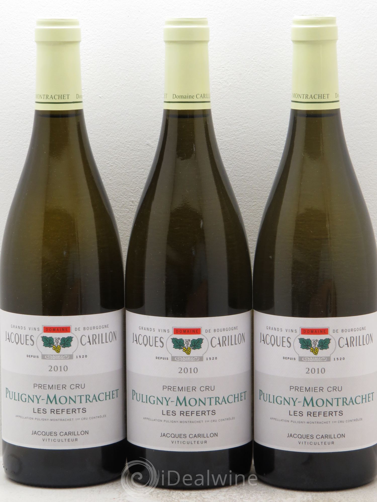 Puligny-Montrachet 1er Cru Jacques Carillon 2010 - Lot de 3 bouteilles - 0