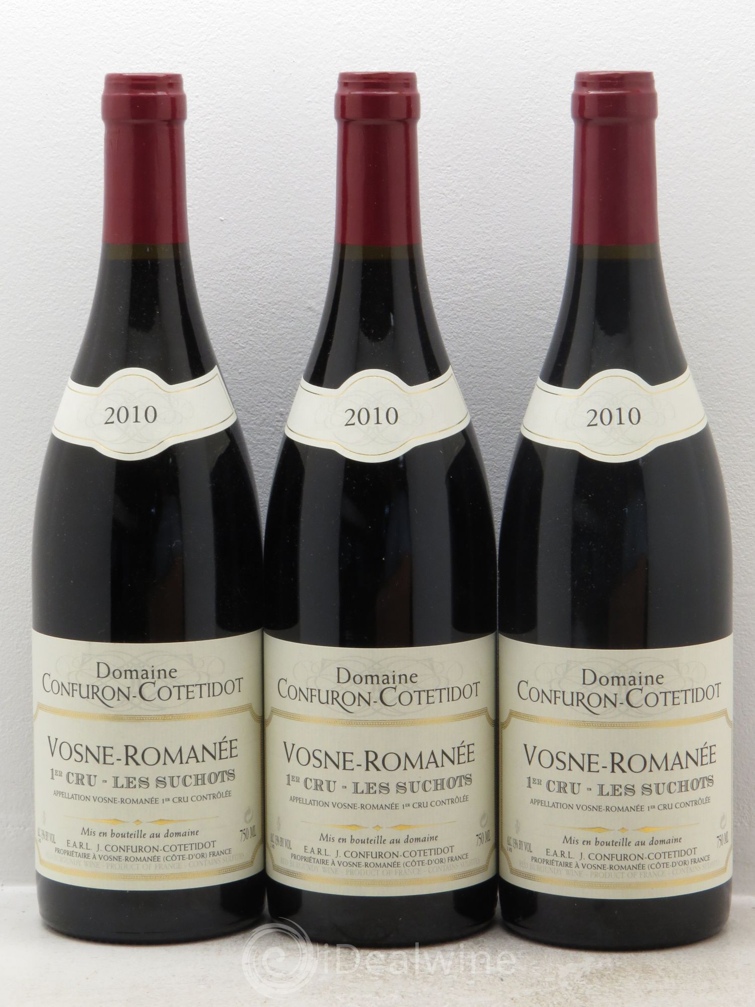 Vosne-Romanée 1er Cru Les Suchots Confuron-Cotetidot 2010 - Lot de 3 bouteilles - 0