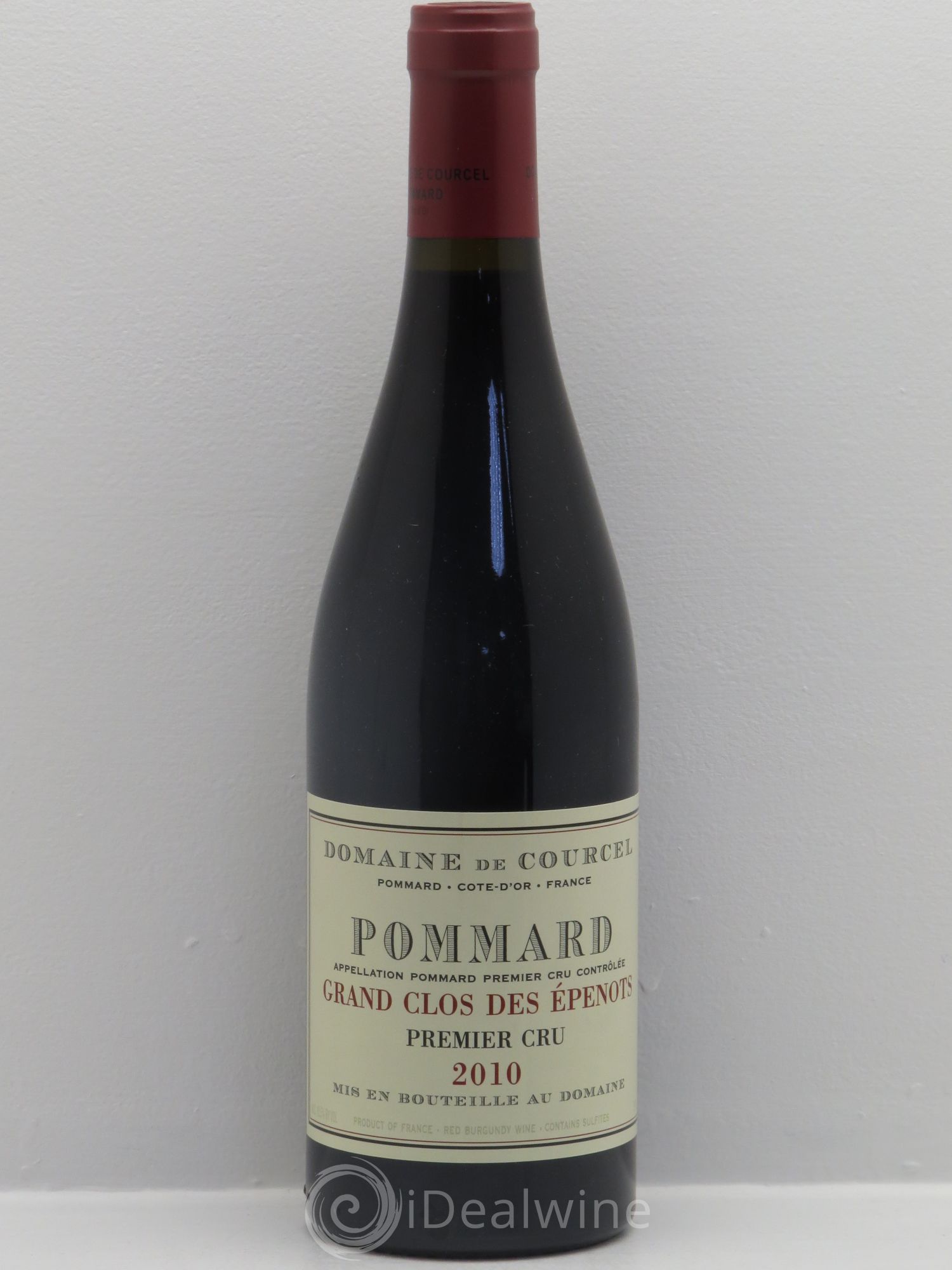 Pommard 1er Cru Grand Clos des Epenots de Courcel (Domaine) 2010 - Lot de 1 bouteille - 0