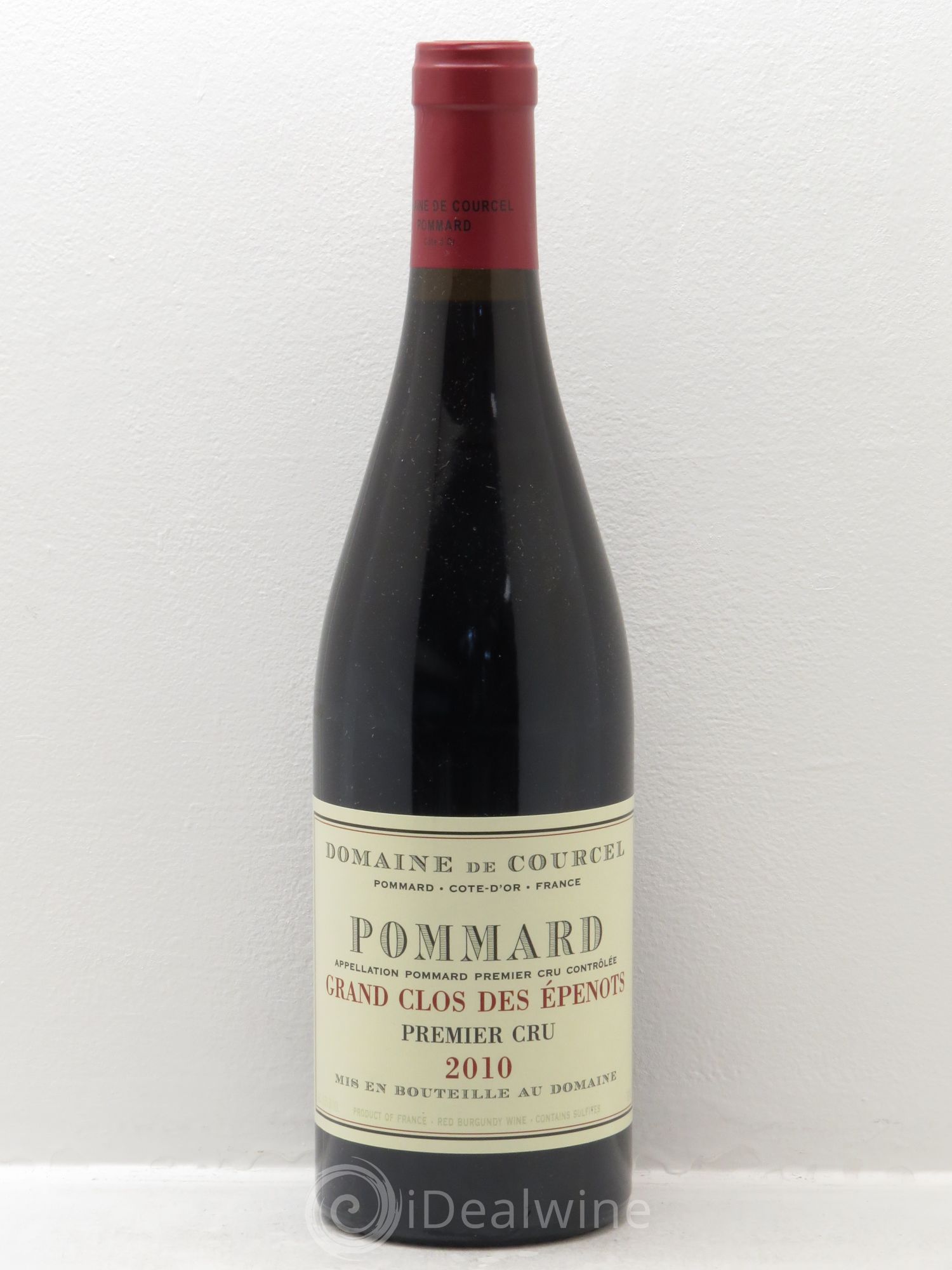 Pommard 1er Cru Grand Clos des Epenots de Courcel (Domaine) 2010 - Lot de 1 bouteille - 0
