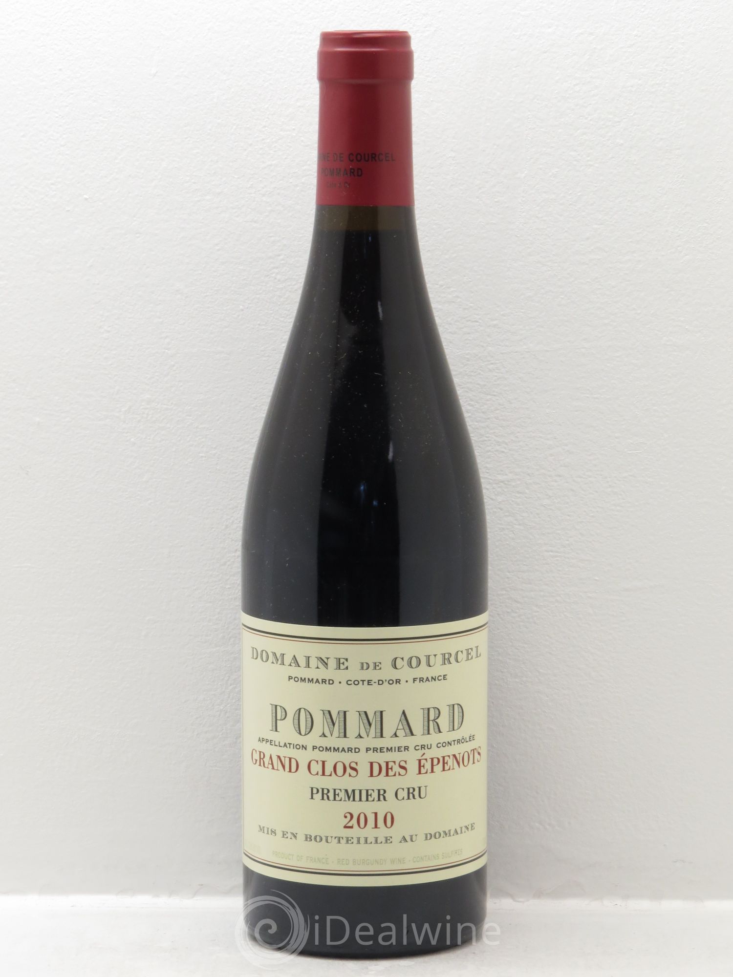 Pommard 1er Cru Grand Clos des Epenots de Courcel (Domaine) 2010 - Lot de 1 bouteille - 0