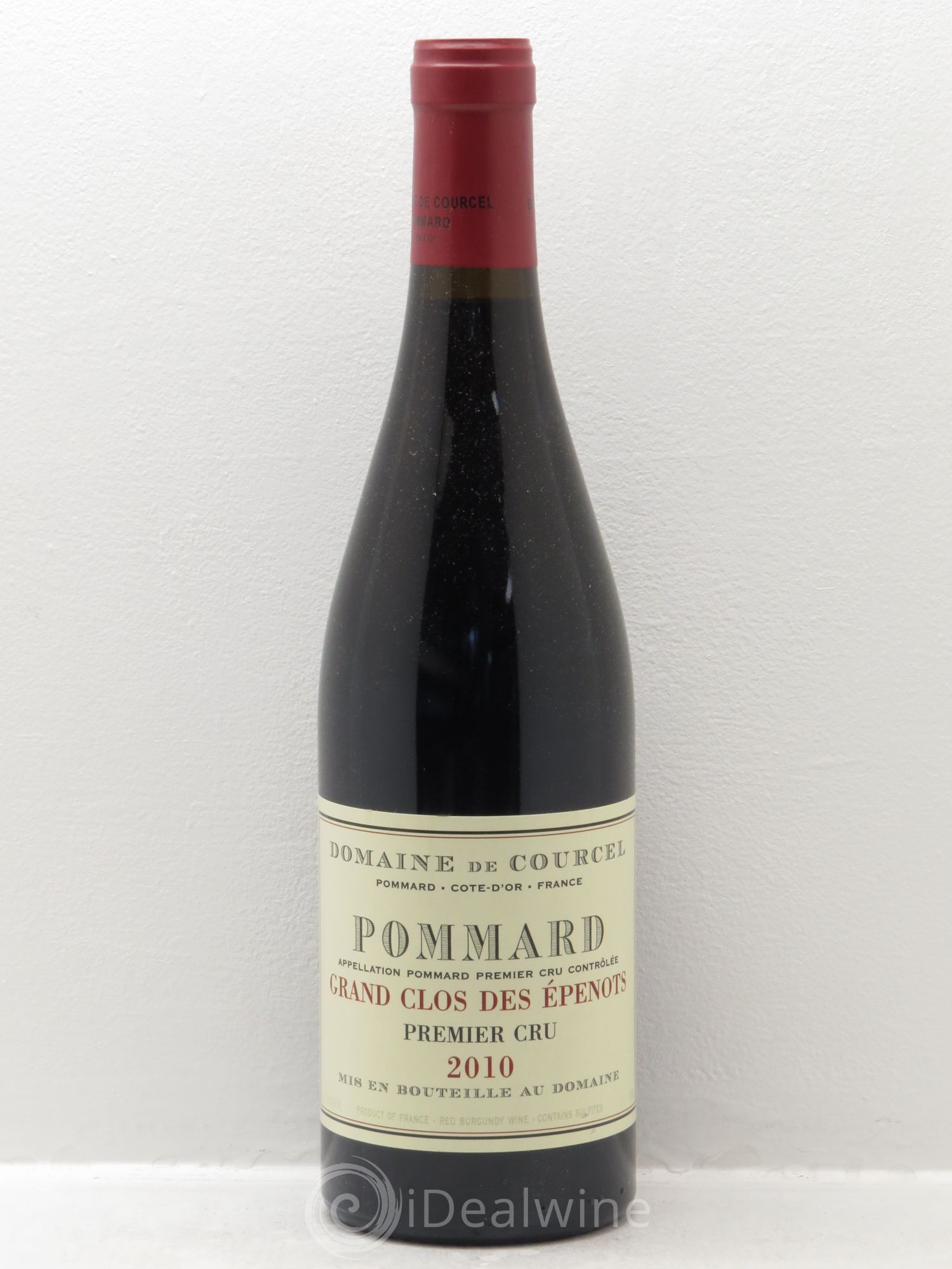 Pommard 1er Cru Grand Clos des Epenots de Courcel (Domaine) 2010 - Lot de 1 bouteille - 0