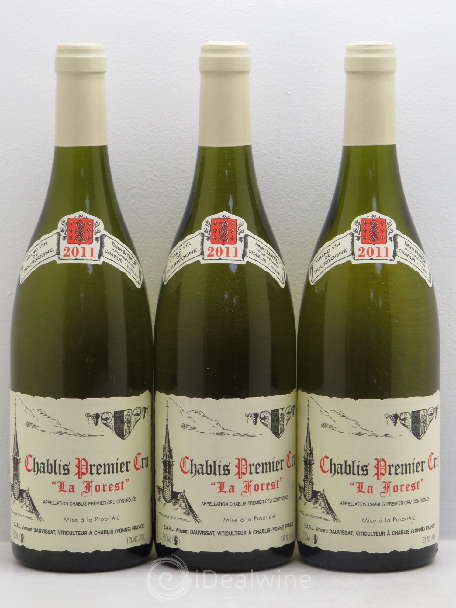 Chablis 1er Cru La Forest Vincent Dauvissat (Domaine) 2011 - Lot de 3 bouteilles - 0