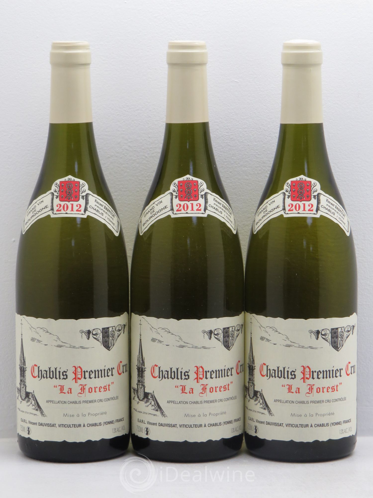Chablis 1er Cru La Forest Vincent Dauvissat (Domaine) 2012 - Lot de 3 bouteilles - 0
