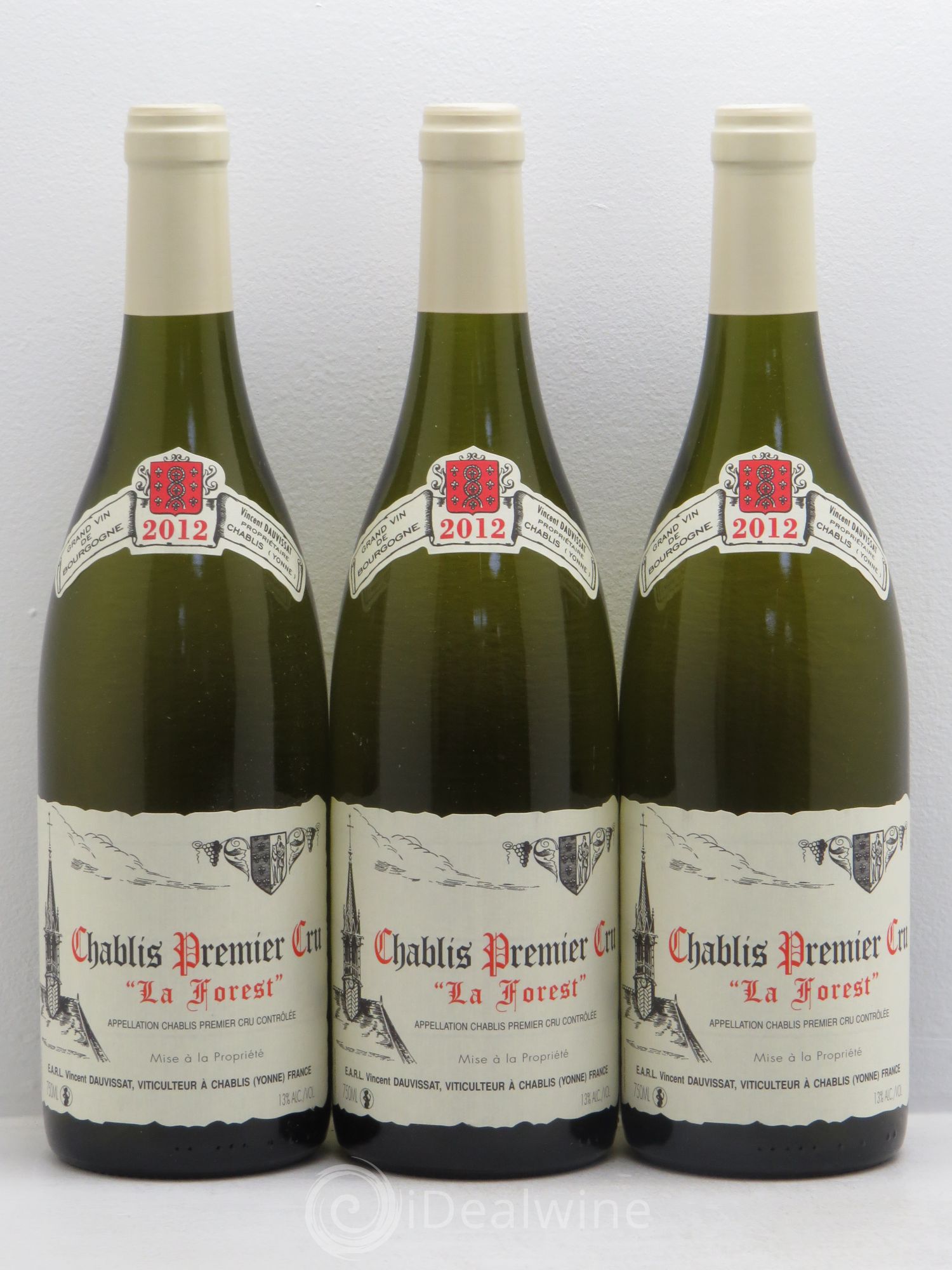 Chablis 1er Cru La Forest Vincent Dauvissat (Domaine) 2012 - Lot de 3 bouteilles - 0
