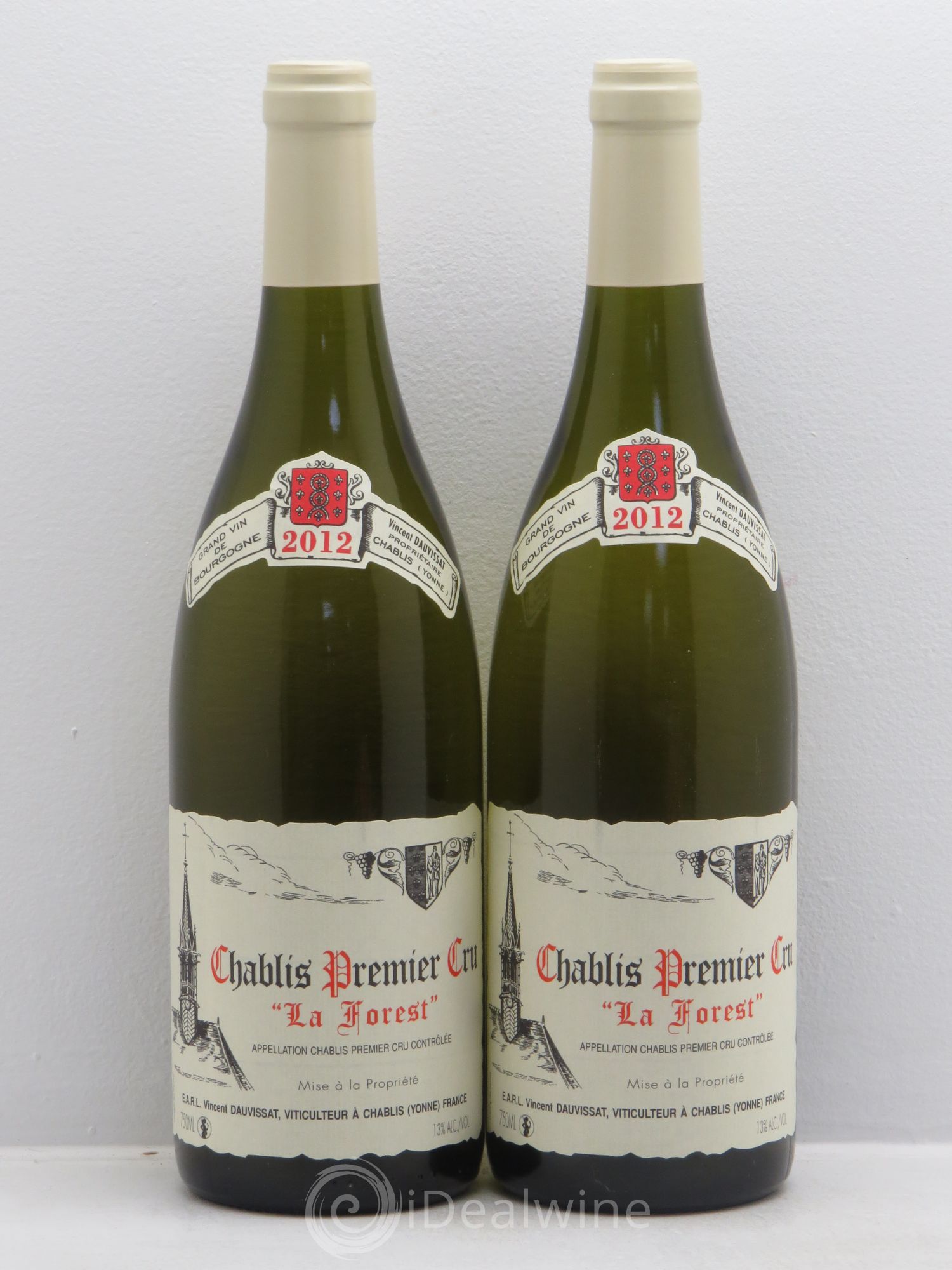 Chablis 1er Cru La Forest Vincent Dauvissat (Domaine) 2012 - Lot de 2 bouteilles - 0