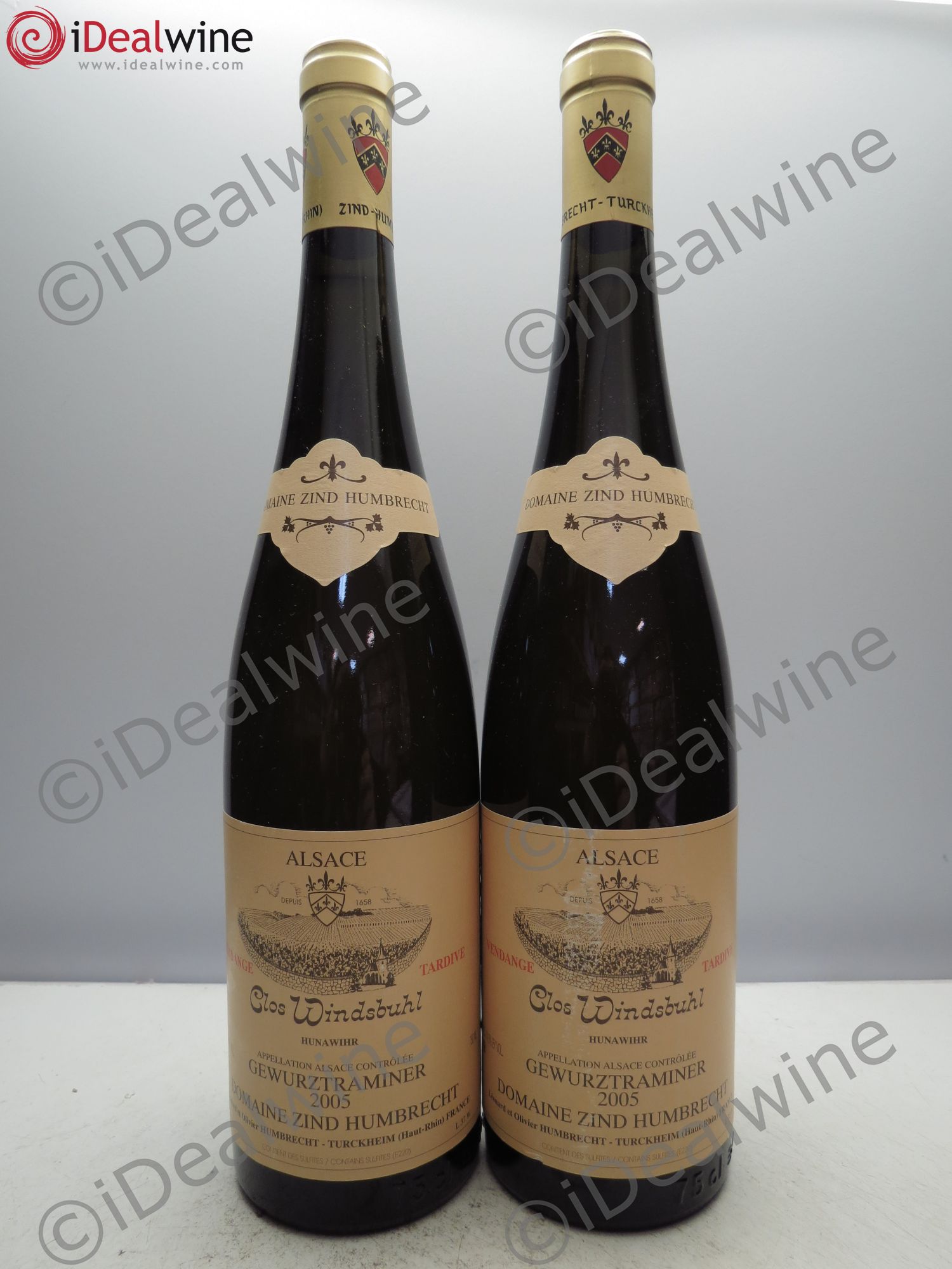 Alsace Gewurztraminer Vendanges Tardives Zind-Humbrecht (Domaine) Clos Windsbuhl 2005 - Lotto di 2 bottiglie - 0