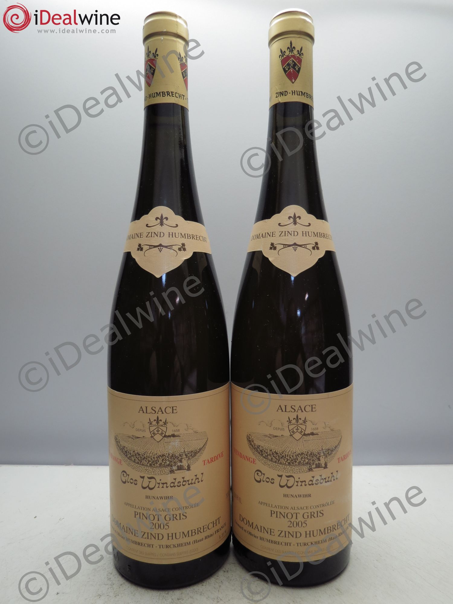 Alsace Pinot Gris (anciennement Tokay) Vendanges Tardives Clos Windsbuhl Zind-Humbrecht (Domaine) 2005 - Lotto di 2 bottiglie - 0