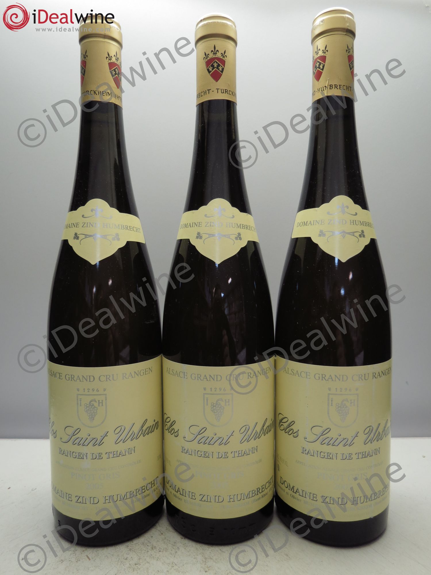 Alsace Pinot Gris (anciennement Tokay) Zind-Humbrecht (Domaine) Clos Saint-Urbain Rangen de Thann 2005 - Lot de 3 bouteilles - 0